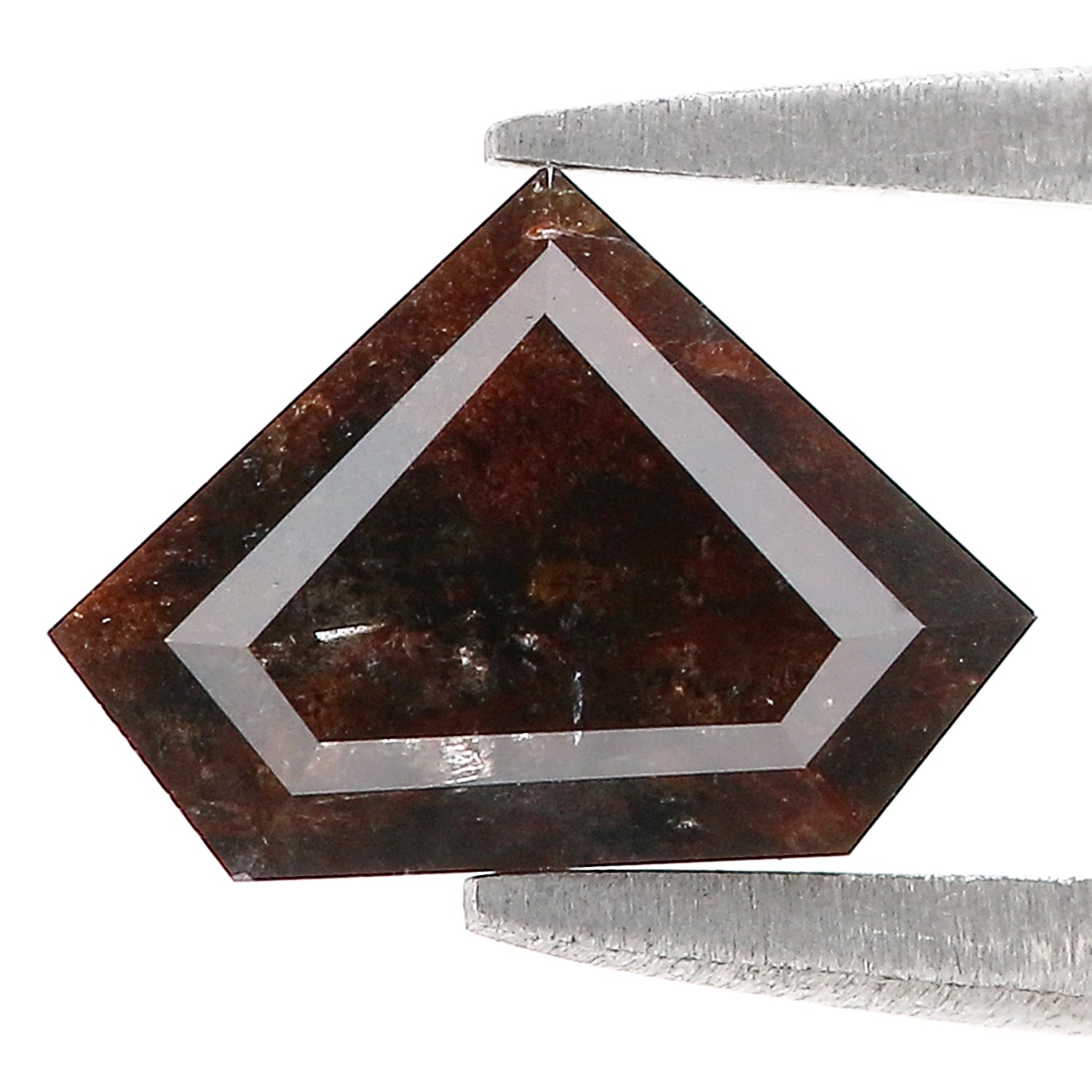 1.35 CT Natural Loose Shield Shape Diamond Brown Color Shield Cut Diamond 6.55 MM Natural Loose Brown Color Shield Rose Cut Diamond LQ9419