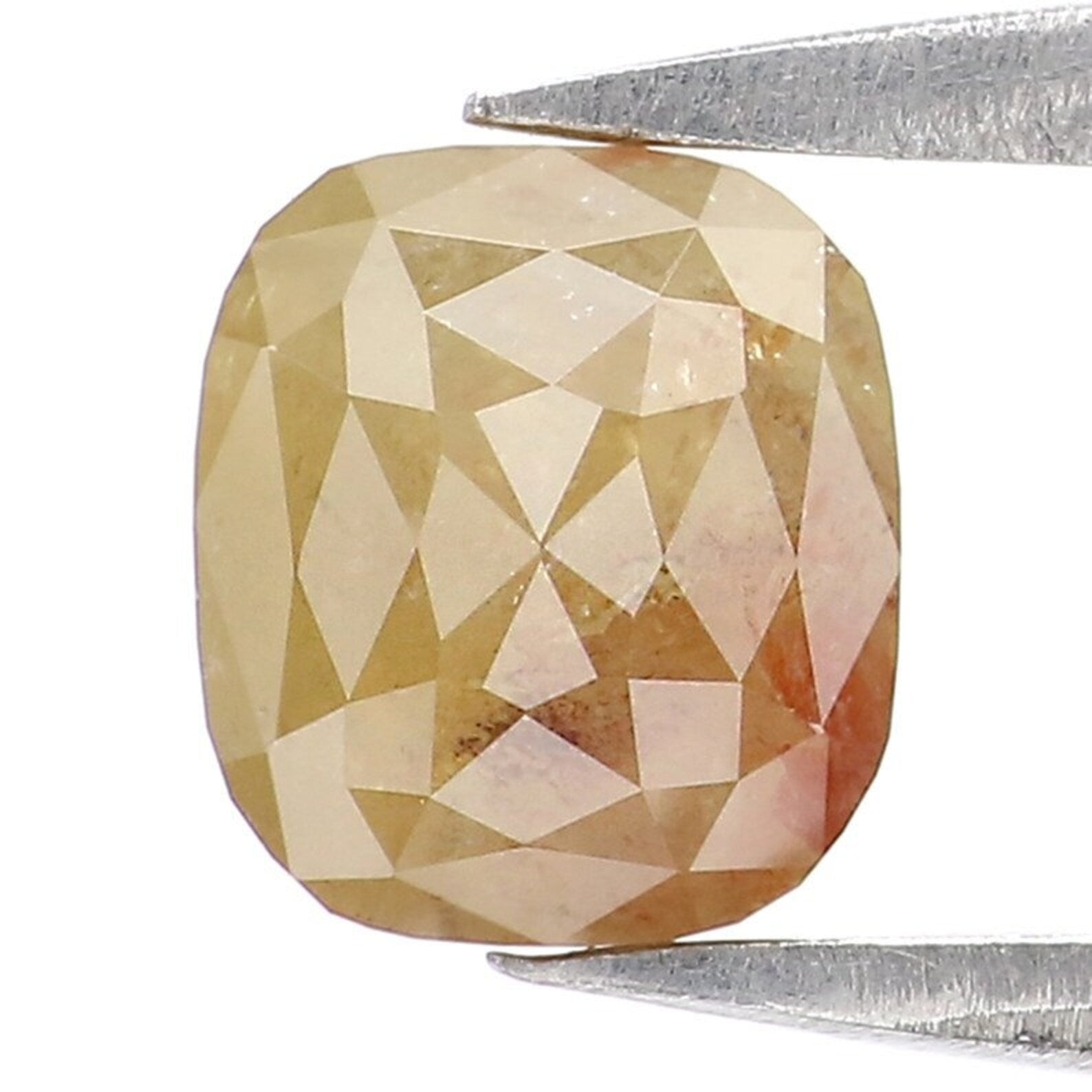 1.18 CT Natural Loose Cushion Shape Diamond Green Brown Color Diamond 5.95 MM Natural Loose Diamond Cushion Shape Rose Cut Diamond NQ8049