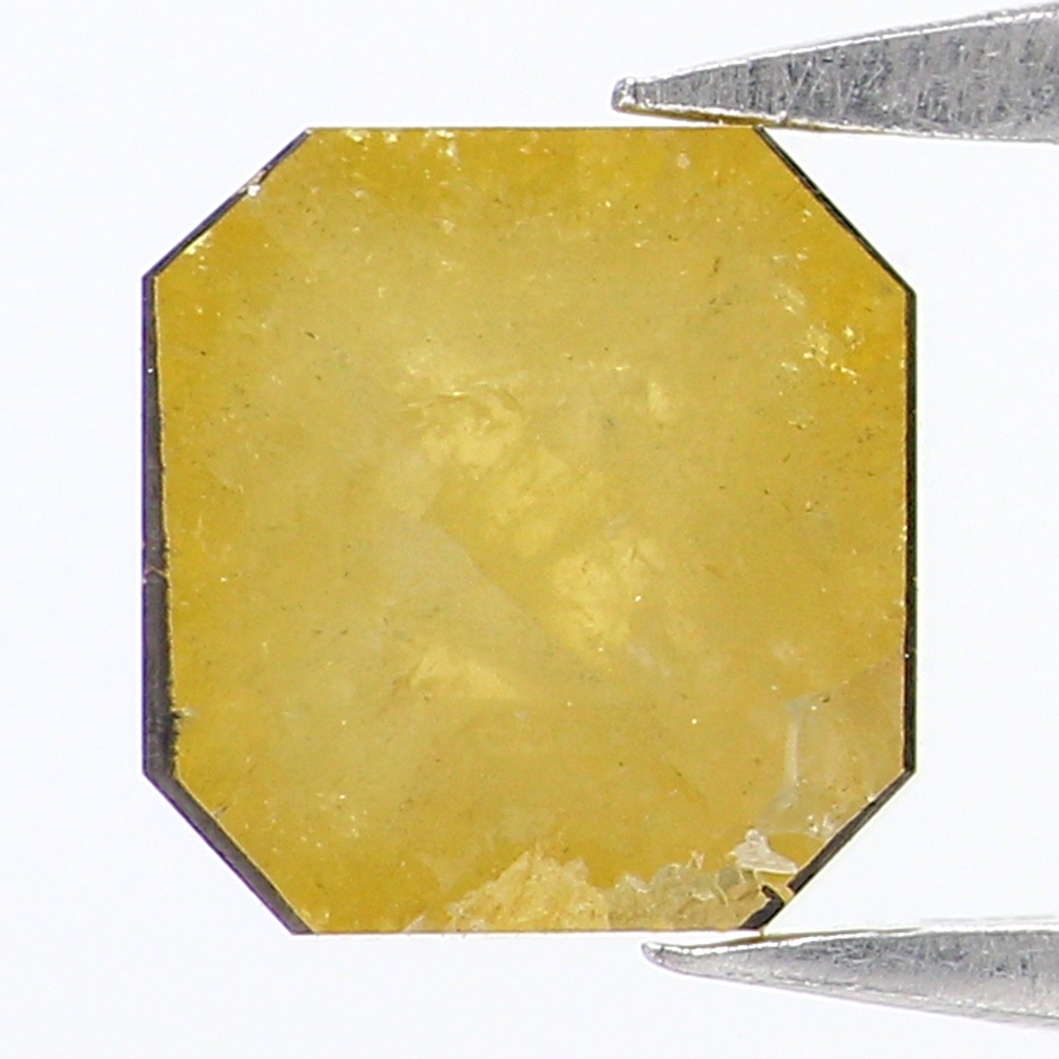 0.84 CT Natural Loose Emerald Shape Diamond Yellow Color Emerald Cut Diamond 5.50 MM Natural Loose Yellow Emerald Rose Cut Diamond KQ1878