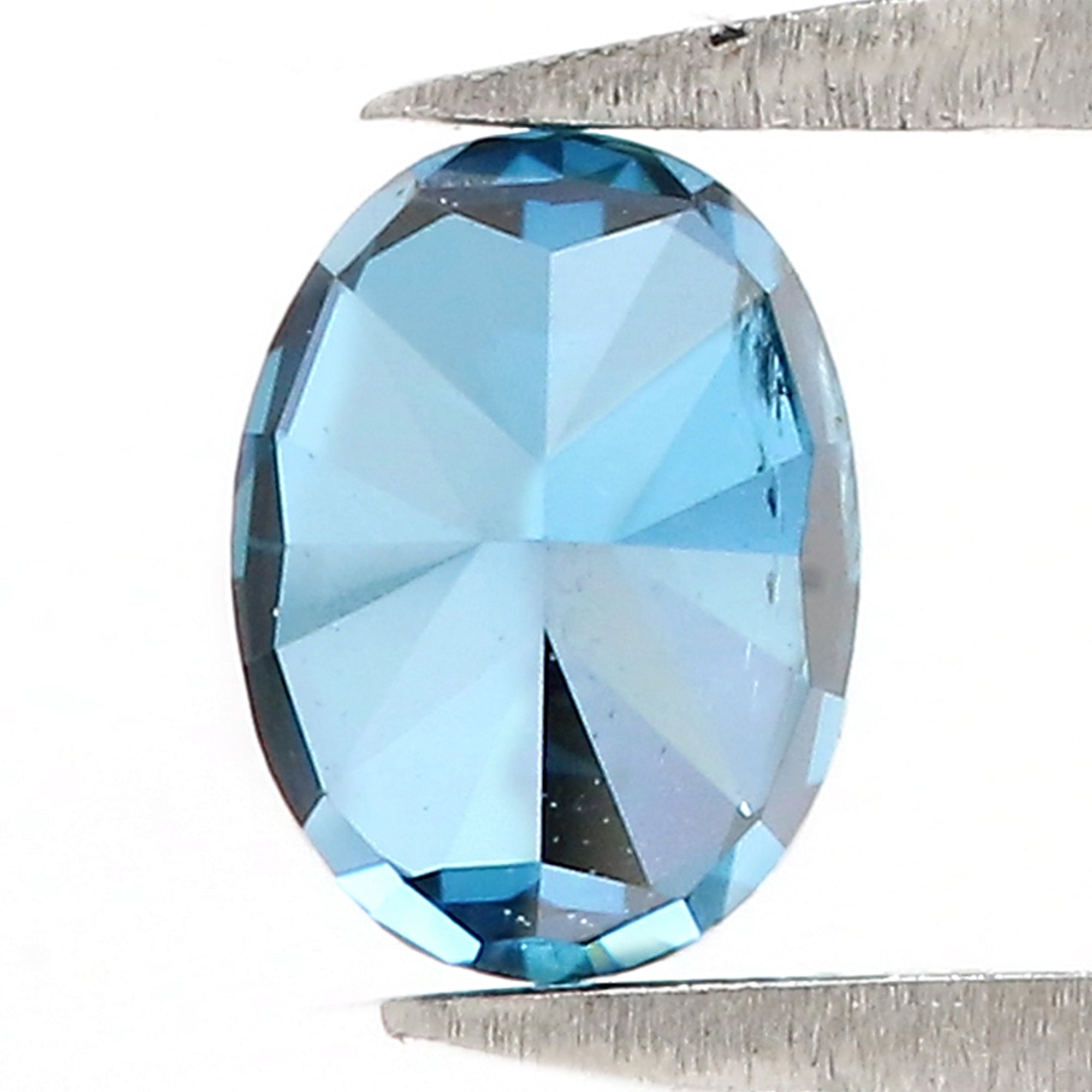 0.47 CT Natural Loose Oval Shape Diamond Blue Color Oval Shape Diamond 5.30 MM Natural Blue Color Diamond Oval Brilliant Cut Diamond QK2111