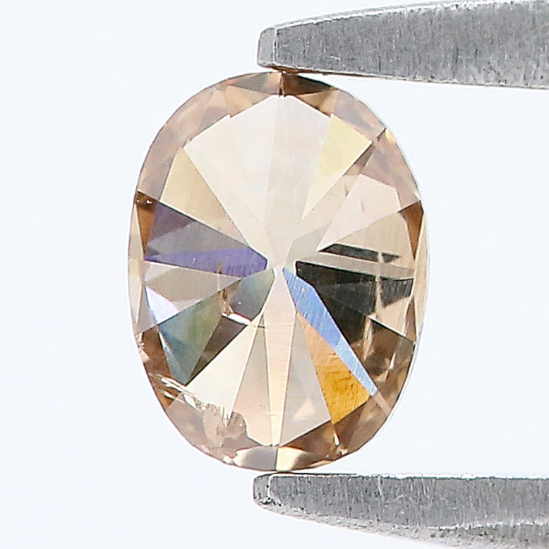 0.38 CT Natural Loose Oval Shape Diamond Brown Color Oval Cut Diamond 5.05 MM Natural Loose Brown Color Oval Brilliant Cut Diamond LQ836