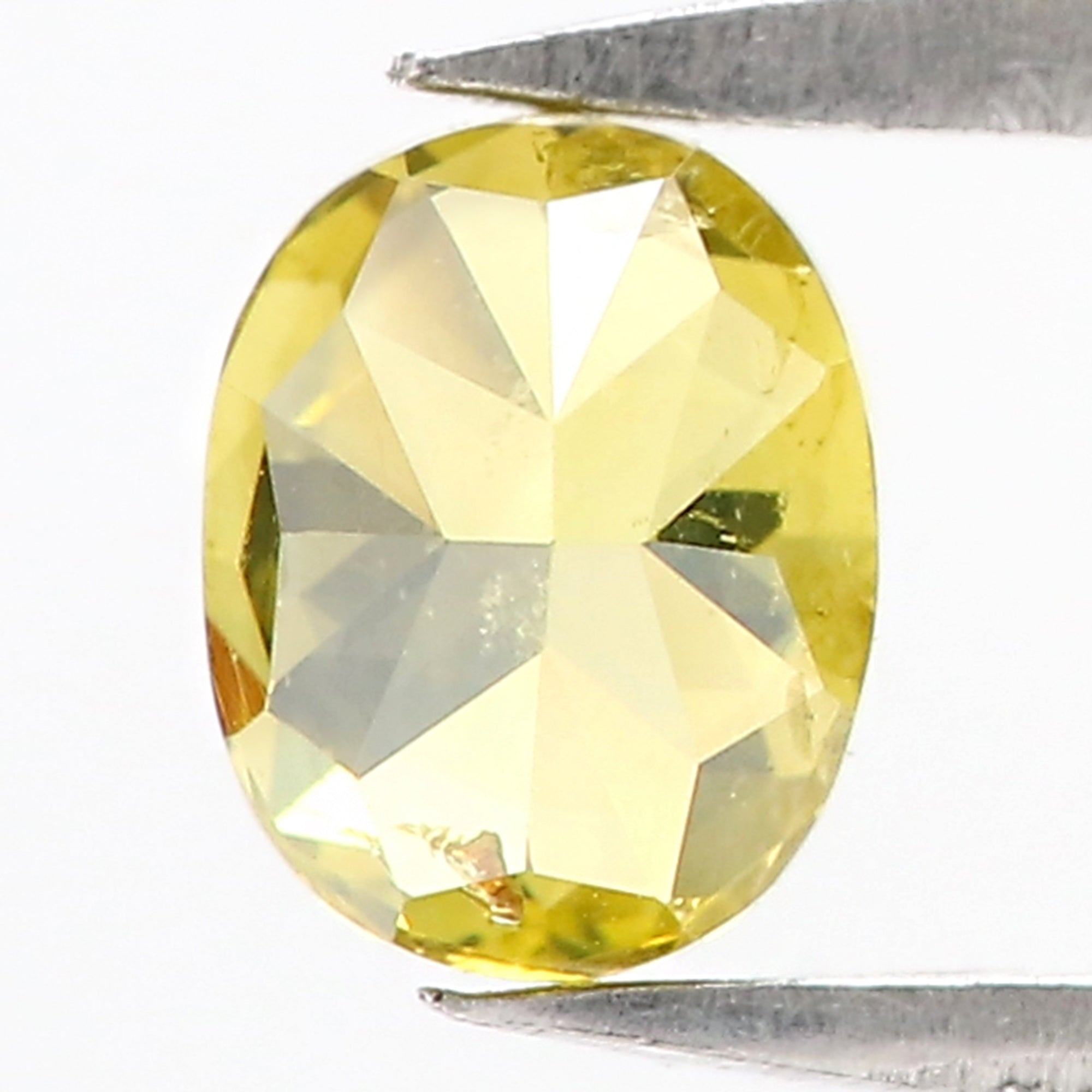 0.73 CT Natural Loose Oval Shape Diamond Yellow Color Oval Shape Diamond 5.70 MM Natural Loose Green Color Oval Brilliant Cut Diamond QL6455