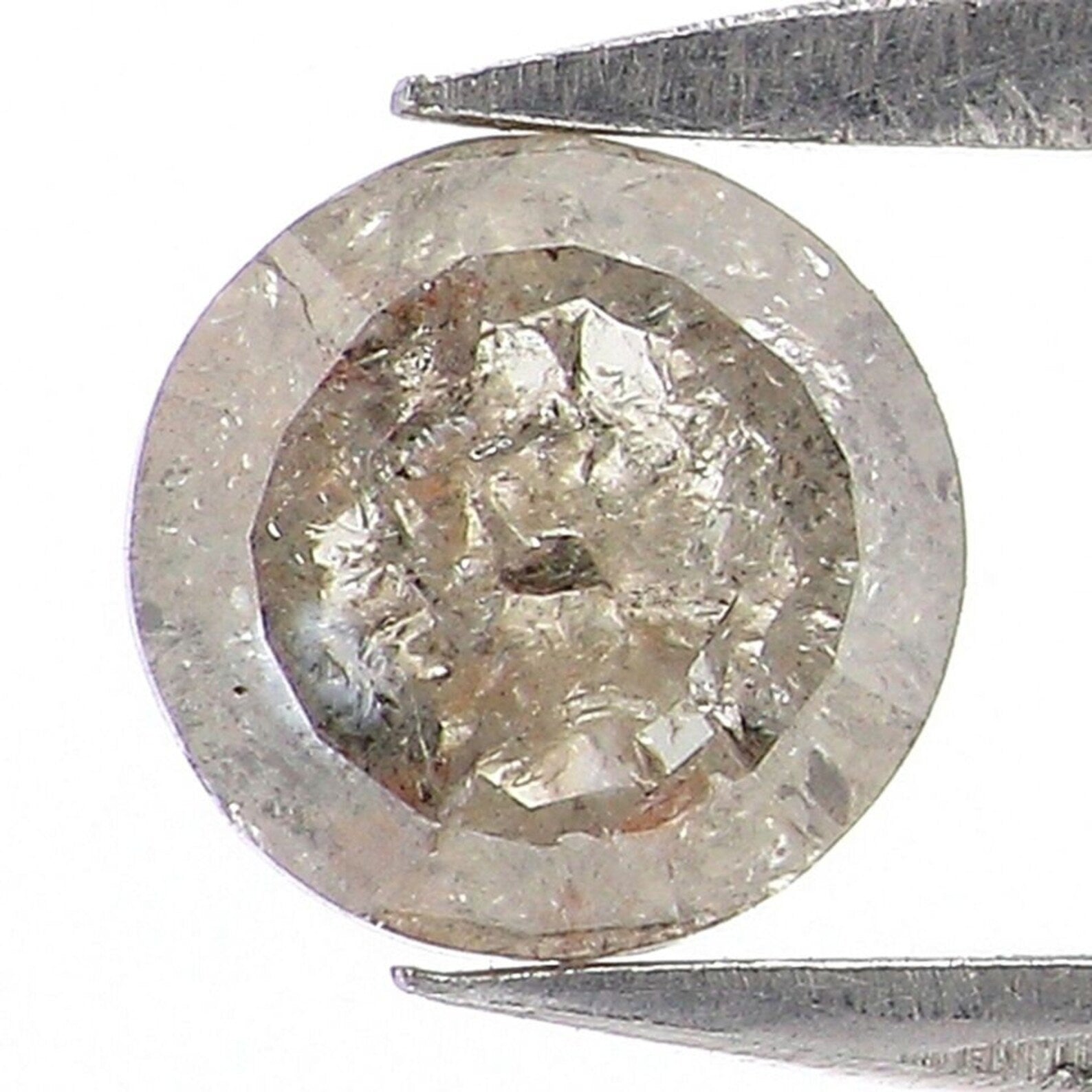 0.49 CT Natural Loose Rose Cut Diamond Grey Color Round Shape Diamond 4.90 MM Natural Loose Diamond Grey Round Rose Cut Shape Diamond NQ429