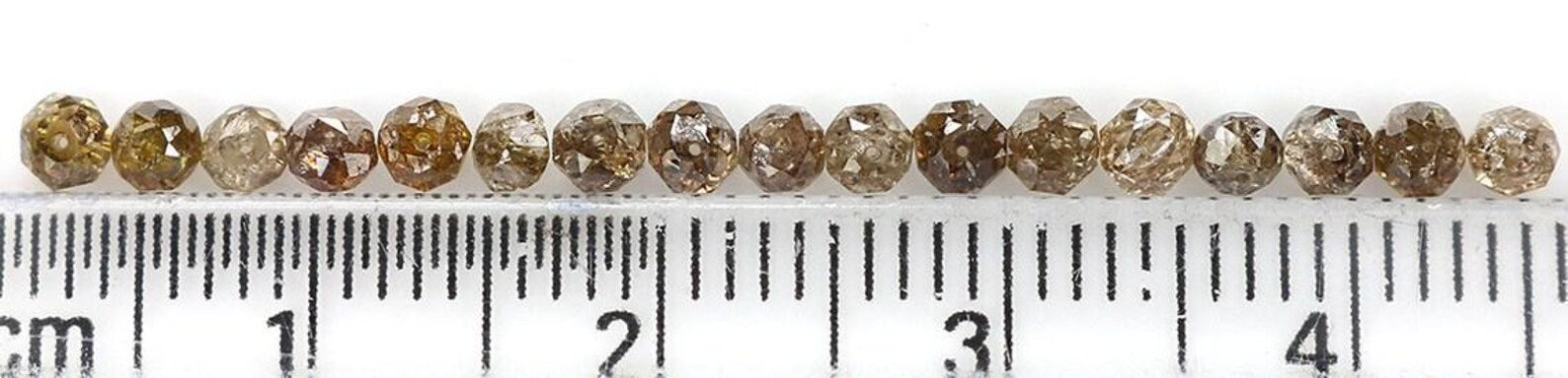 2.00 CT Natural Loose Bead Shape Diamond Brown Color Bead Diamond 2.50 MM Natural Loose Diamond Brown Color Bead Rose Cut Diamond NQ1729