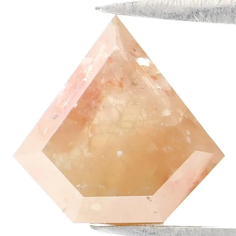 2.30 CT Natural Loose Shield Shape Diamond Grey Color Shield Cut Diamond 8.50 MM Natural Diamond Brown Color Shield Rose Cut Diamond QN505