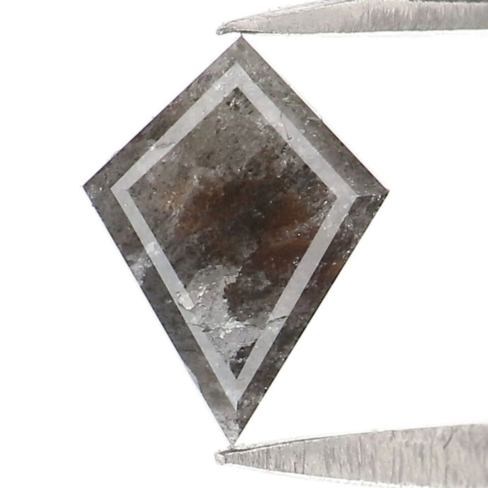 0.50 CT Natural Loose Kite Shape Diamond Salt And Pepper Kite Cut Diamond 7.00 MM Natural Loose Diamond Black Grey Kite Shape Diamond QN2267