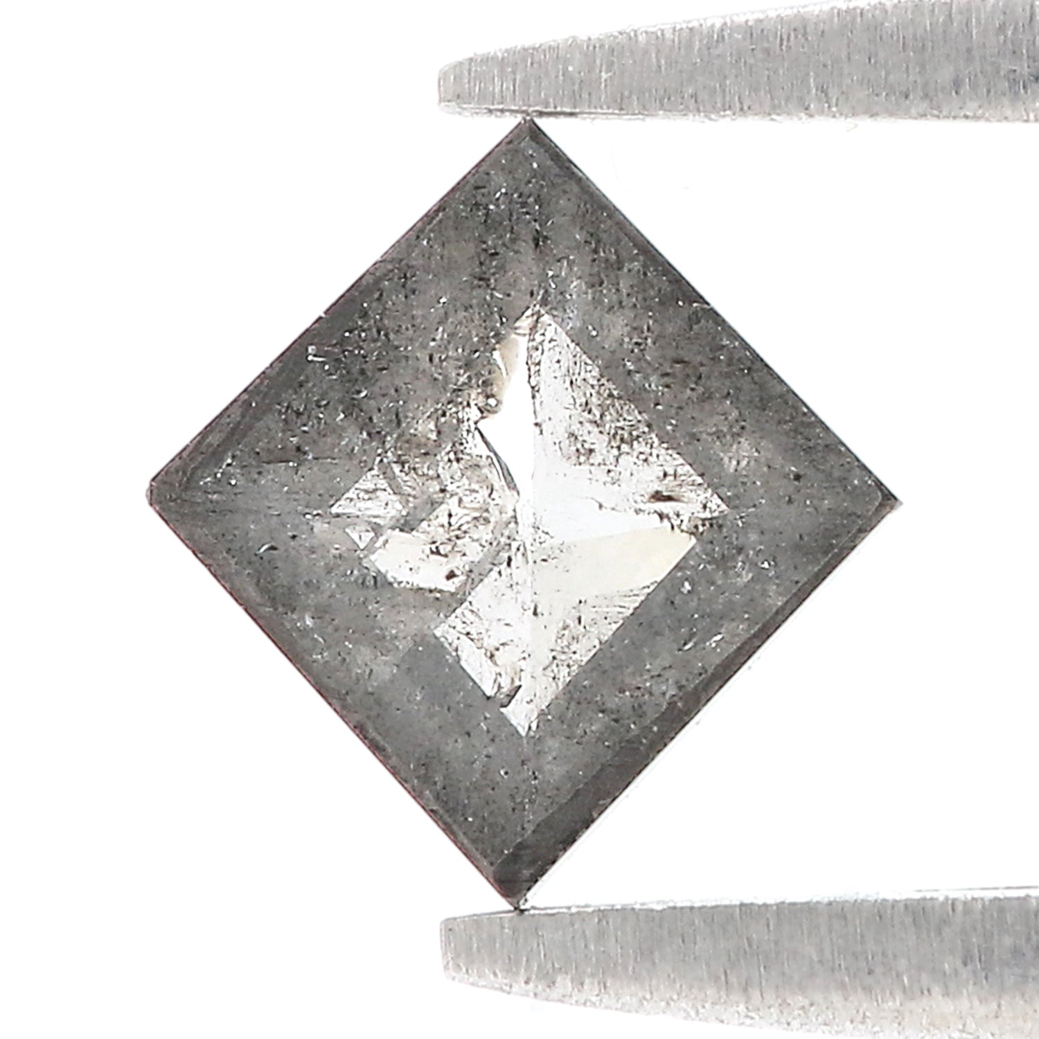 0.45 CT Natural Loose Kite Shape Diamond Salt And Pepper Kite Diamond 6.70 MM Natural Black Grey Color Diamond Kite Rose Cut Diamond L3605