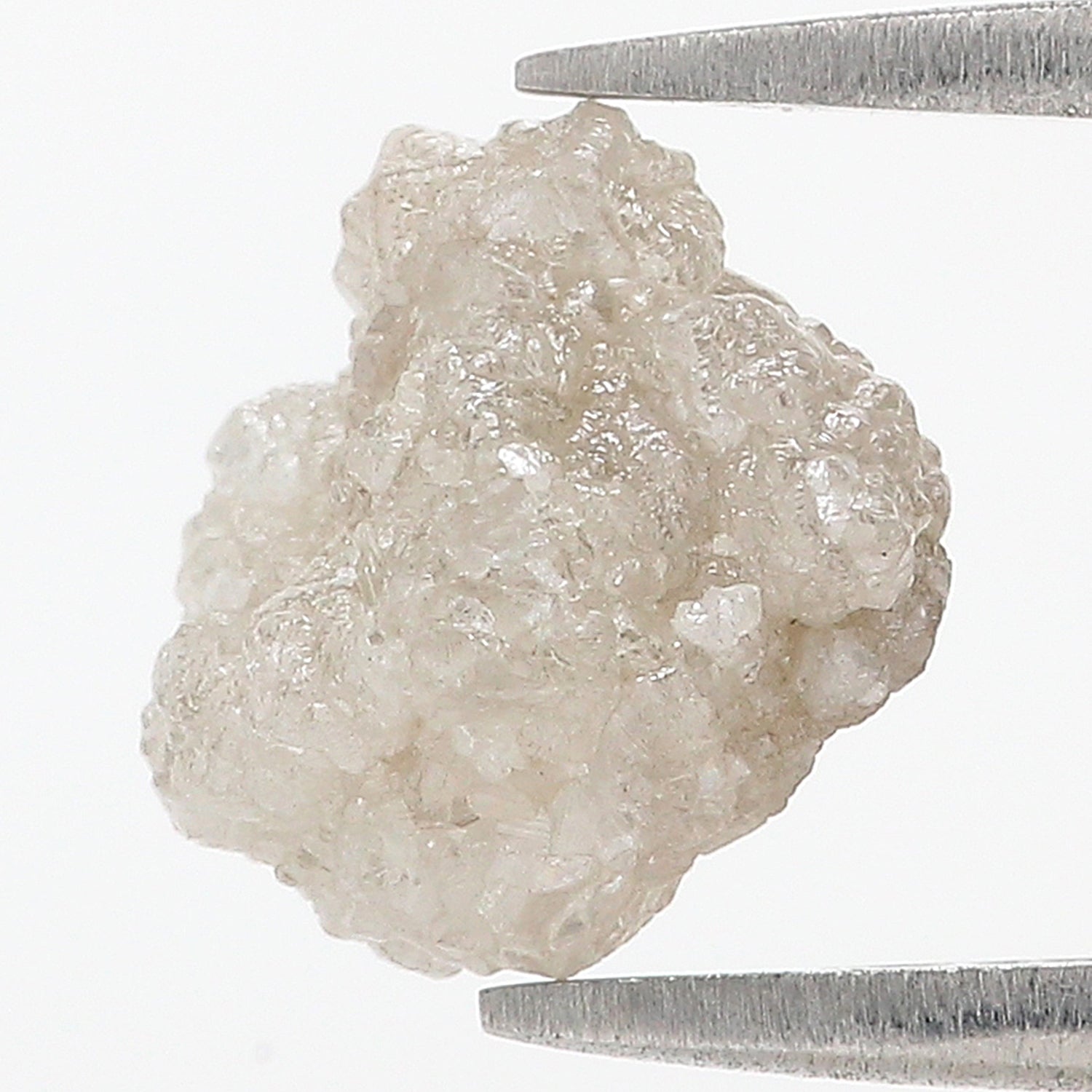 4.42 CT Natural Loose Rough Shape Diamond Ice Grey Color Irregular Cut Diamond 9.90 MM Natural Loose Grey Color Rough Shape Diamond N9754