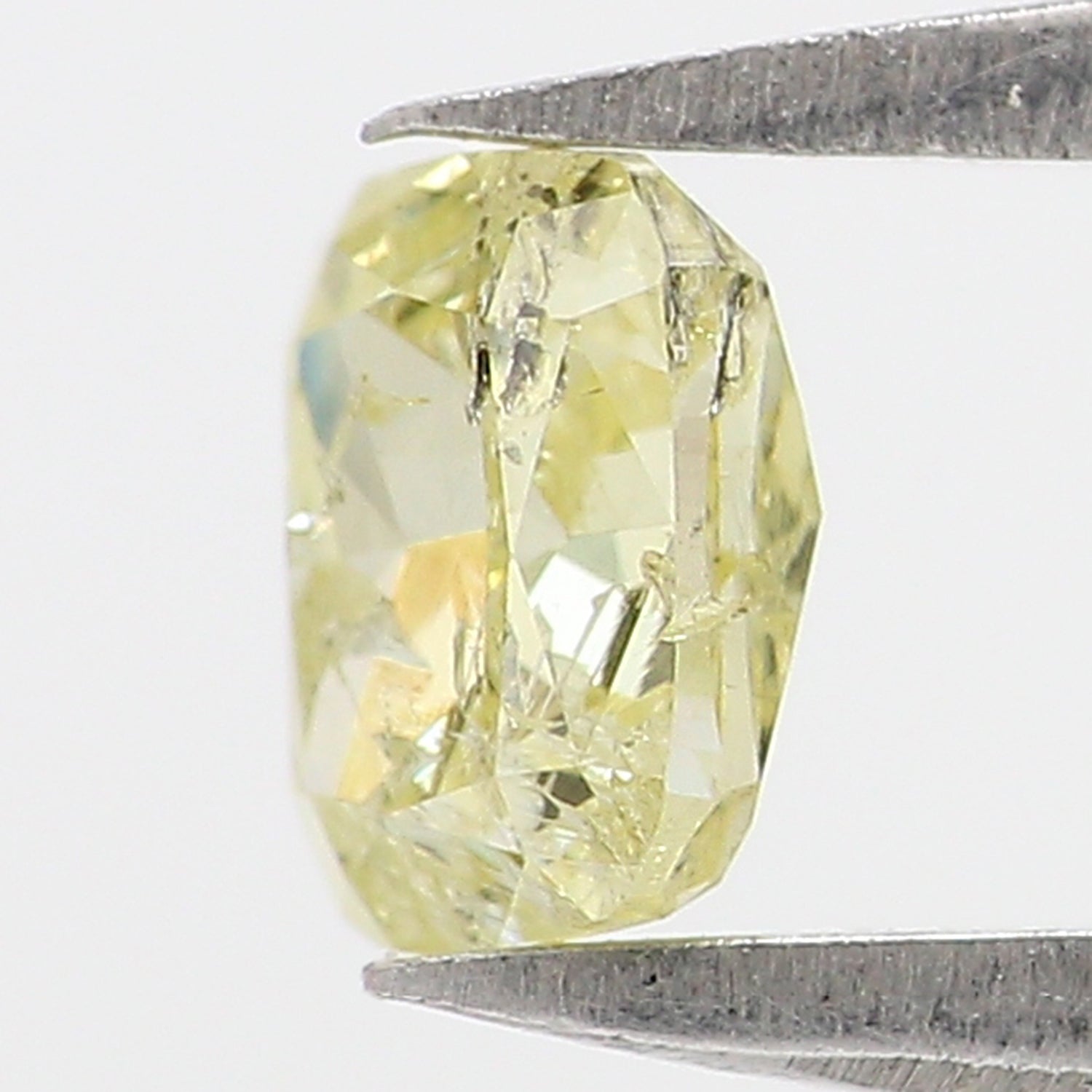 0.56 CT IGI Certified Natural Loose Modified Cushion Cut Diamond 4.80 MM Natural Fancy Yellow Color Cushion Brilliant Cut Diamond QL7701