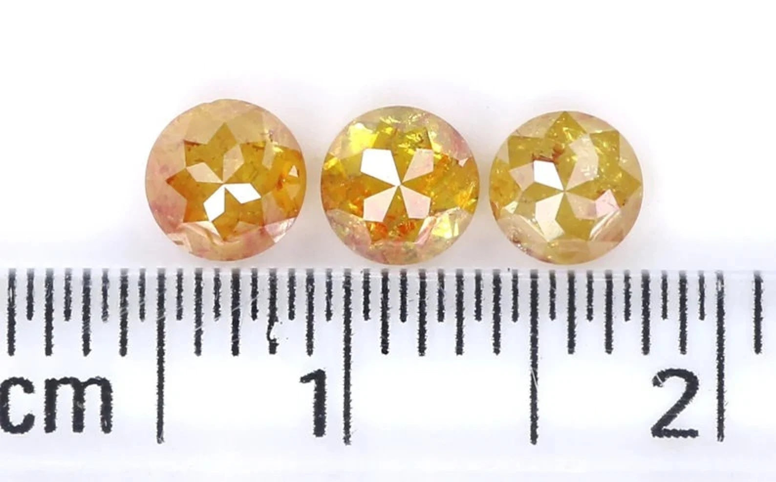 1.13 CT Natural Loose Round Shape Diamond Yellow Color Round Cut Diamond 4.10 MM Natural Loose Yellow Color Round Rose Cut Diamond NQ1441