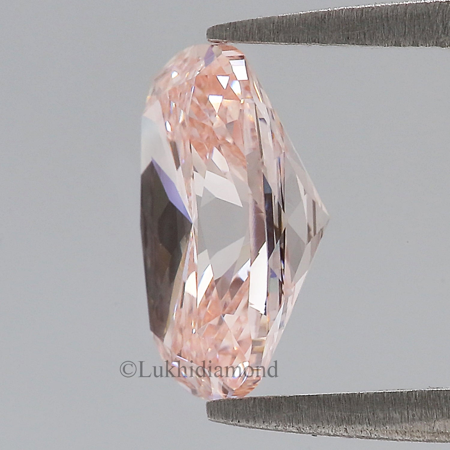 2.58 CT IGI Certified Cushion Brilliant Cut Diamond Fancy Intense Pink Color VVS2 Clarity Lab Grown Diamond Lab Created CVD Diamond L3331