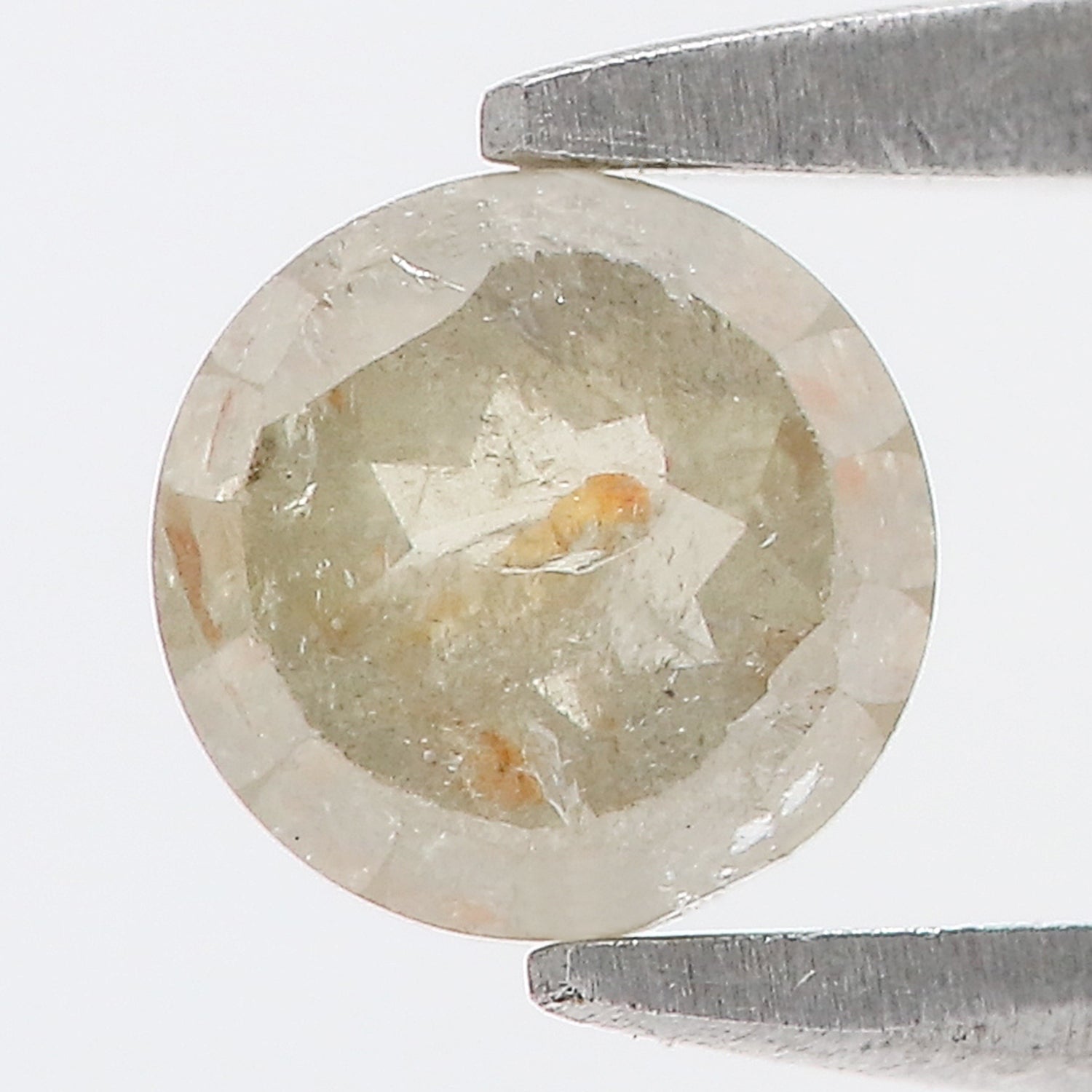0.63 CT Natural Loose Round Rose Cut Diamond Brown Color Round Shape Diamond 5.15 MM Natural Loose Grey Color Round Rose Cut Diamond LQ2194