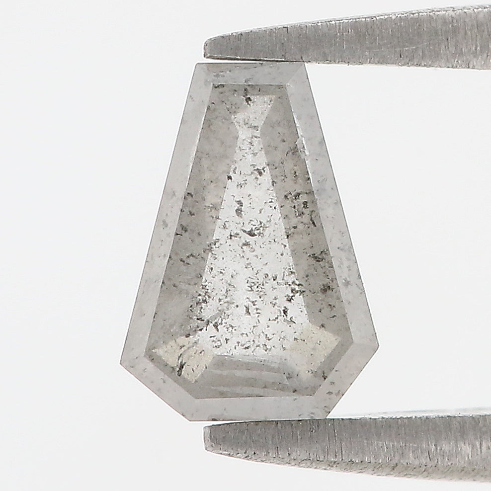 0.80 Ct Natural Loose Coffin Shape Diamond Grey Color Coffin Cut Diamond 7.30 MM Natural Loose Coffin Diamond Coffin Shape Diamond QL9673