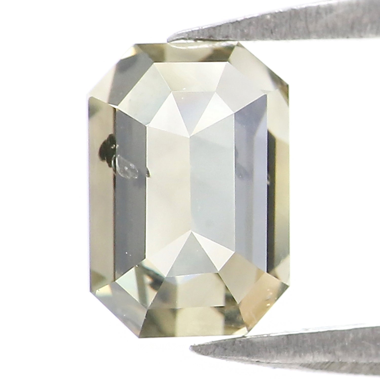 1.17 CT Natural Loose Emerald Shape Diamond White - K Color Emerald Shape Diamond 6.85 MM Natural White - K Emerald Rose Cut Diamond KDL2615