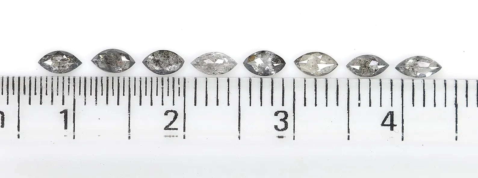 0.68 CT Natural Loose Marquise Shape Diamond Salt And Pepper Marquise Diamond 3.70 MM Black Grey Color Marquise Rose Cut Diamond NQ1603