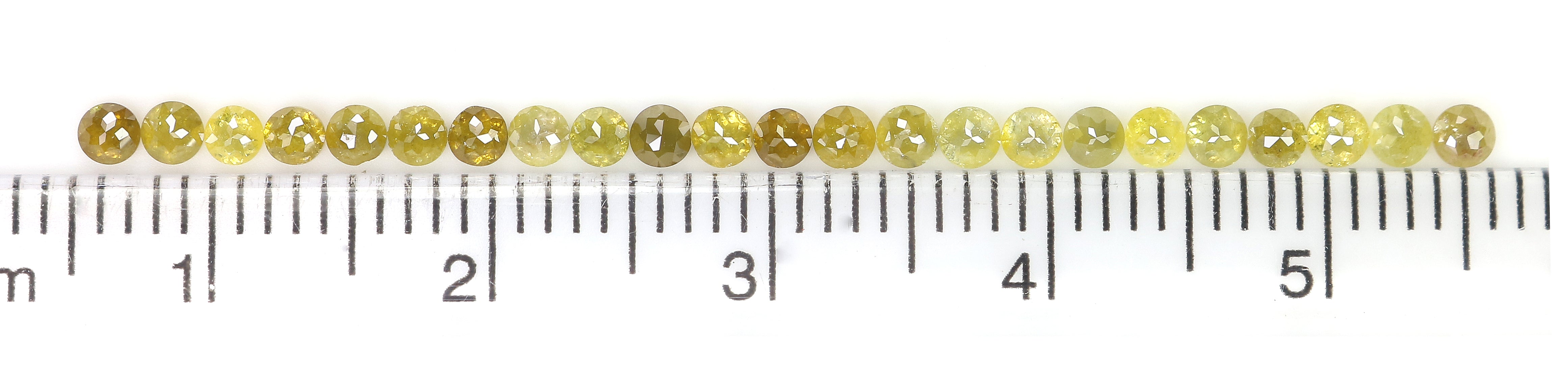 1.30 Ct Natural Loose Round Rose Cut Diamond Yellow Color Rose Cut Diamond 2.10 MM Natural Loose Diamond Round Rose Cut Diamond LQ4414