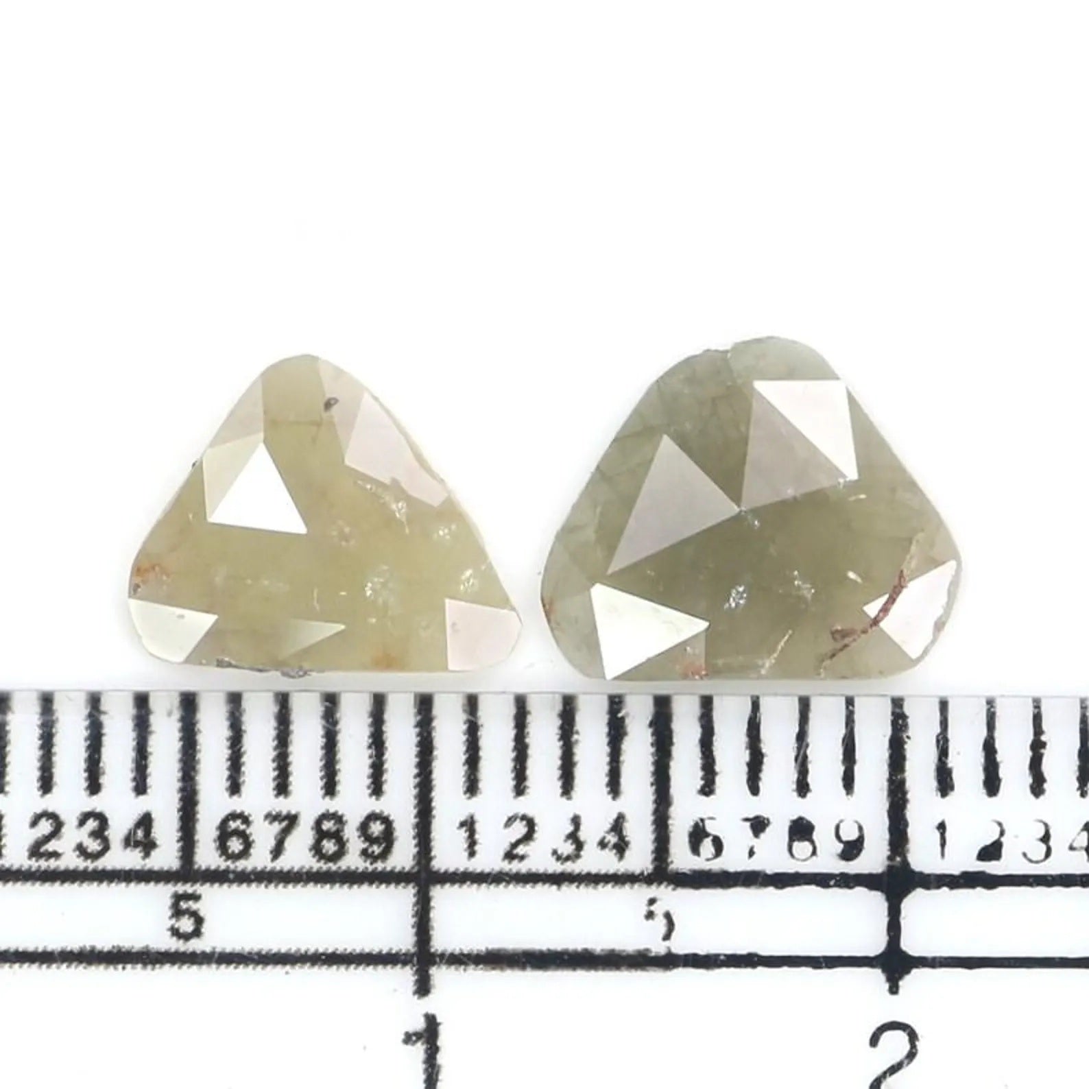1.57 CT Natural Loose Slice Shape Diamond Grey Color Irregular Cut Diamond 9.05 MM Natural Diamond Grey Color Slice Rose Cut Diamond NQ2209