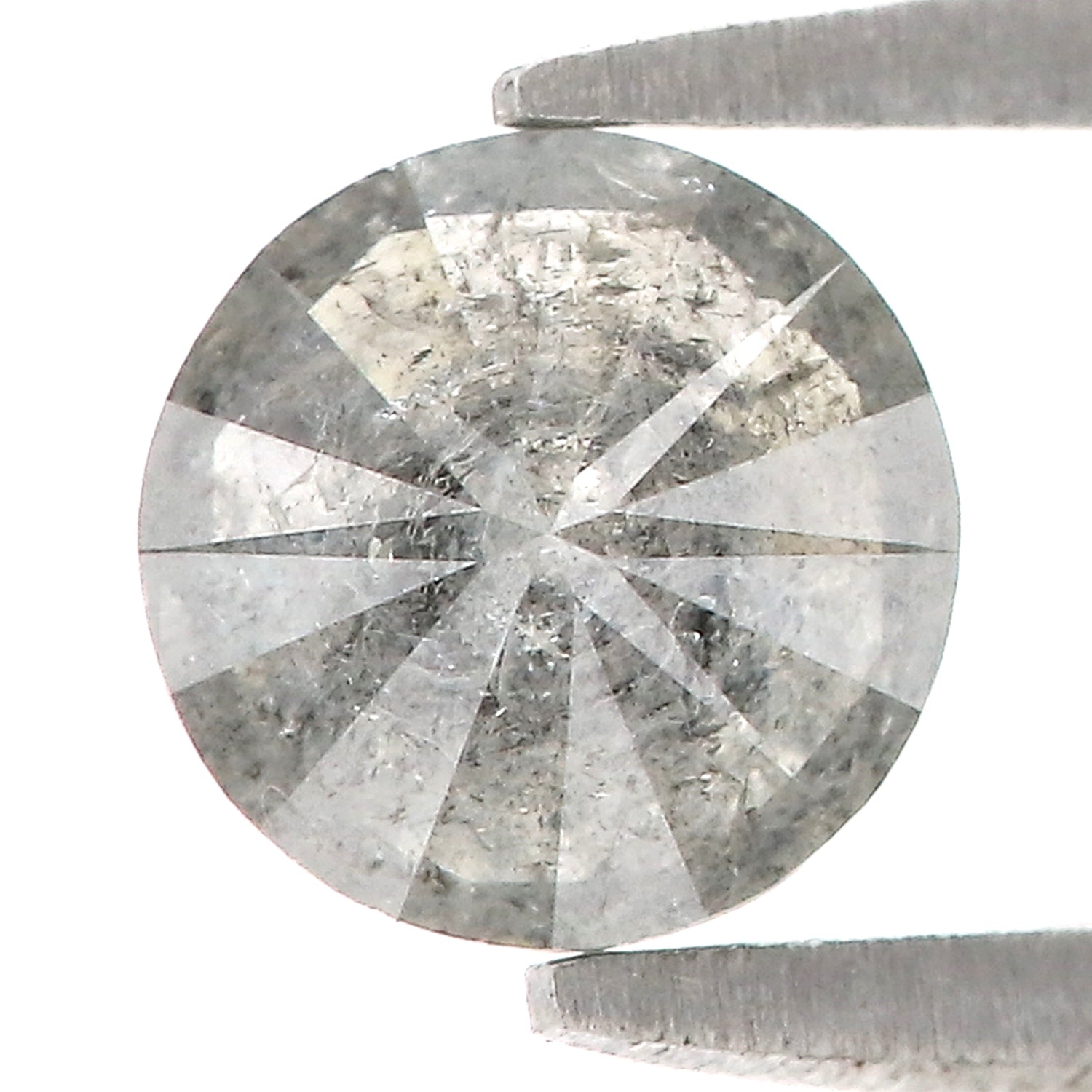 0.70 CT Natural Loose Round Shape Diamond Salt And Pepper Round Diamond 5.60 MM Natural Black Grey Color Round Brilliant Cut Diamond LQ446