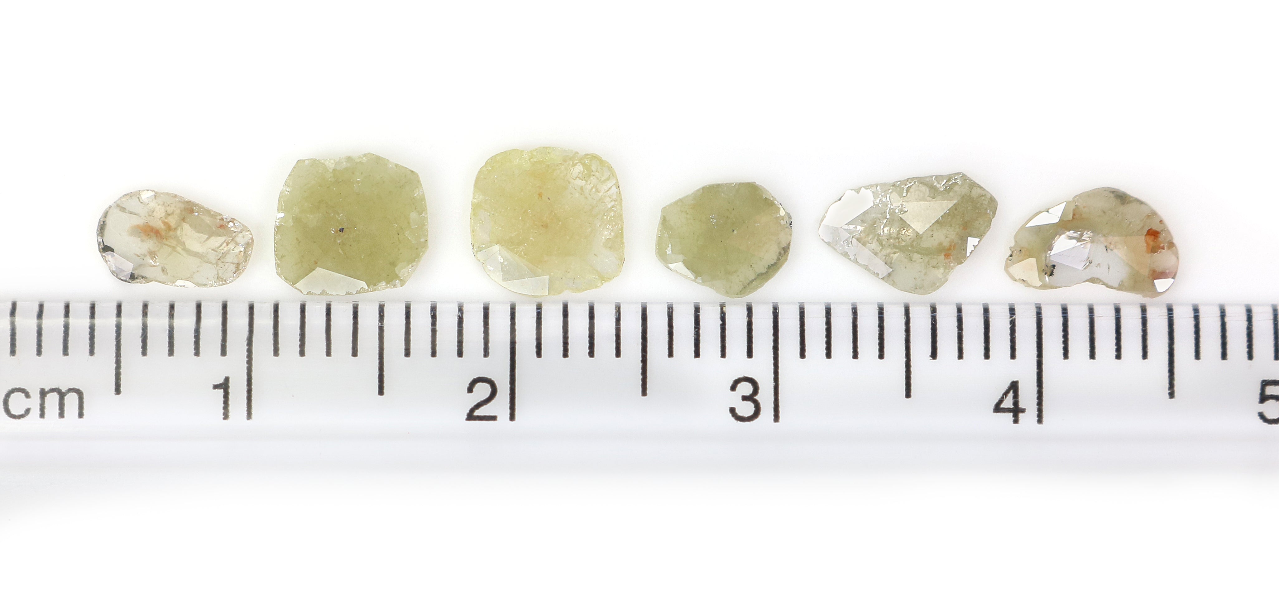 1.59 CT Natural Loose Slice Shape Diamond Yellow Color Slice Cut Diamond 5.25 MM Natural Loose Grey Color Slice Irregular Cut Diamond LQ2236