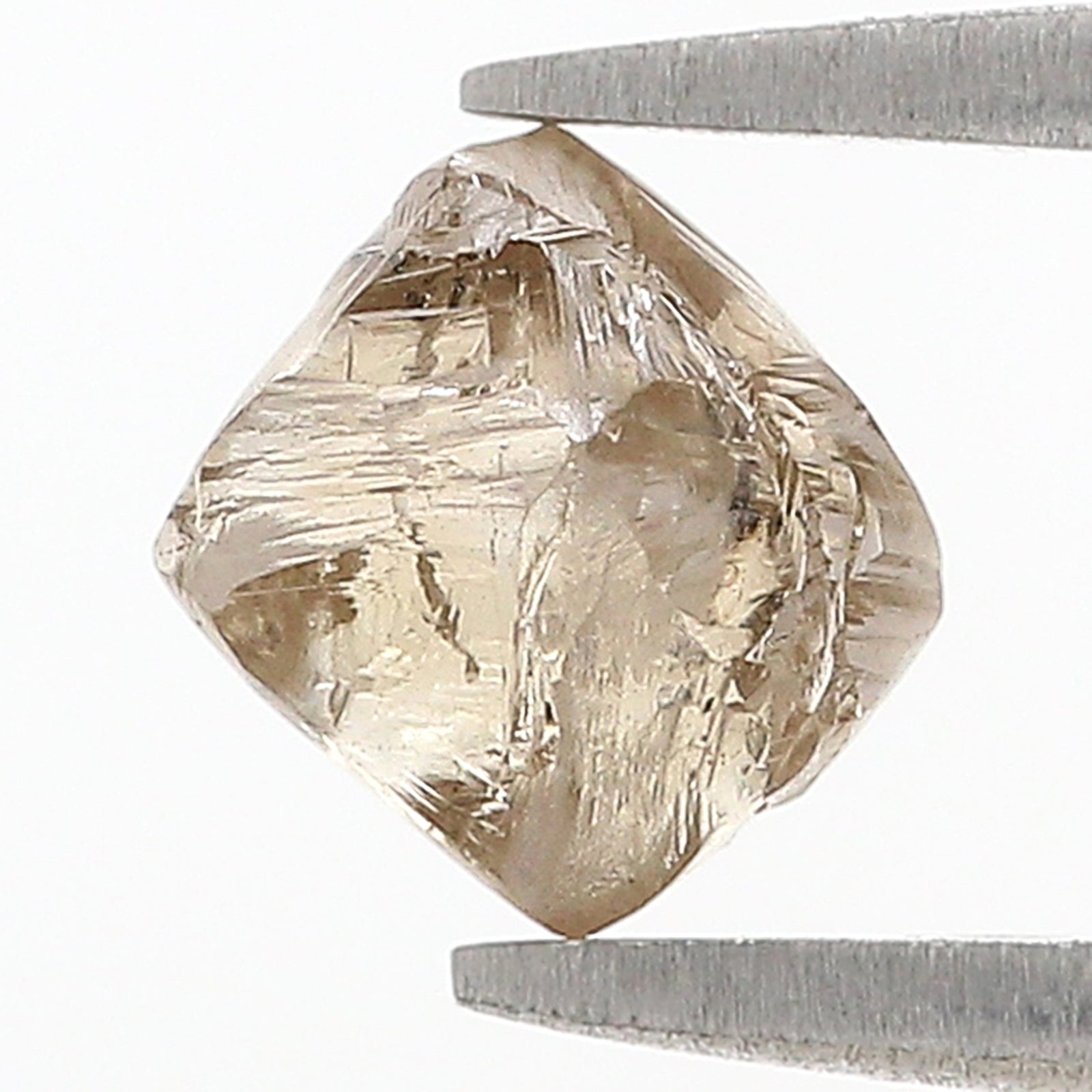 1.80 CT Natural Loose Rough Shape Diamond Brown Color Irregular Cut Diamond 7.20 MM Natural Loose Brown Color Rough UnCut Diamond L3532