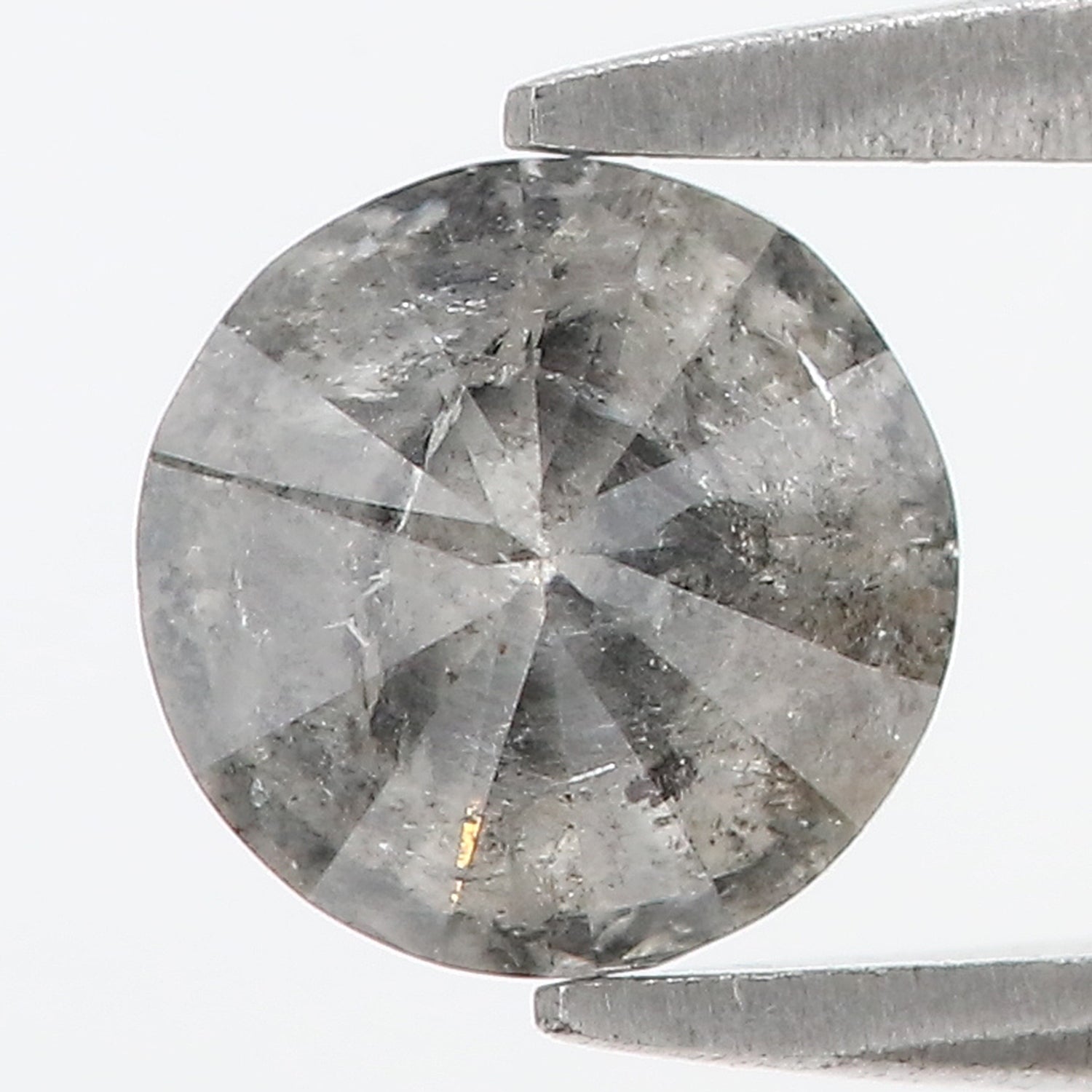1.17 CT Natural Loose Round Shape Diamond Salt And Pepper Round Cut Diamond 6.40 MM Natural Loose Diamond Round Brilliant Cut Diamond LQ1209