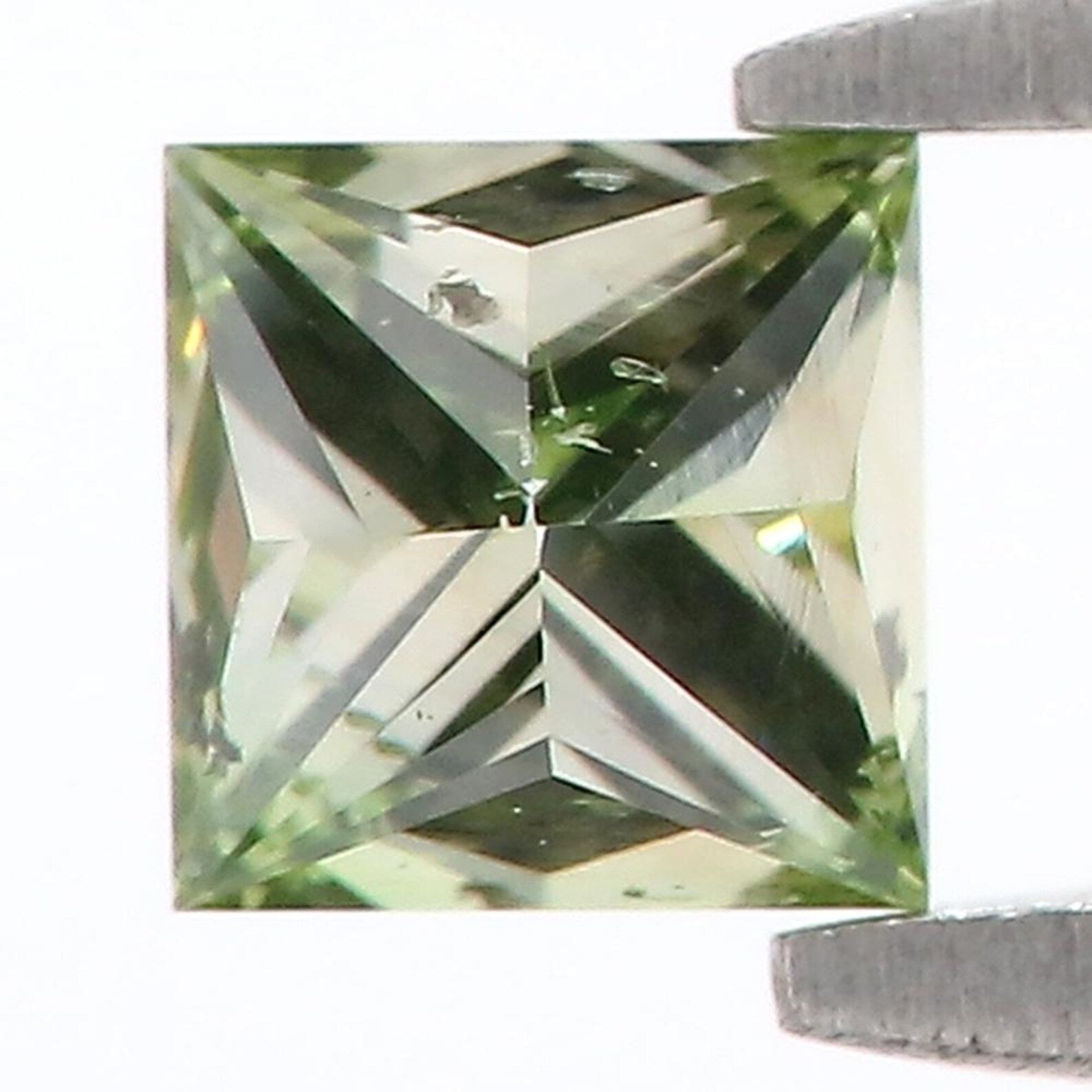 0.44 CT Natural Loose Princess Shape Diamond Green Color Princess Cut Diamond 3.85 MM Natural Diamond Princess Brilliant Cut Diamond QN1158
