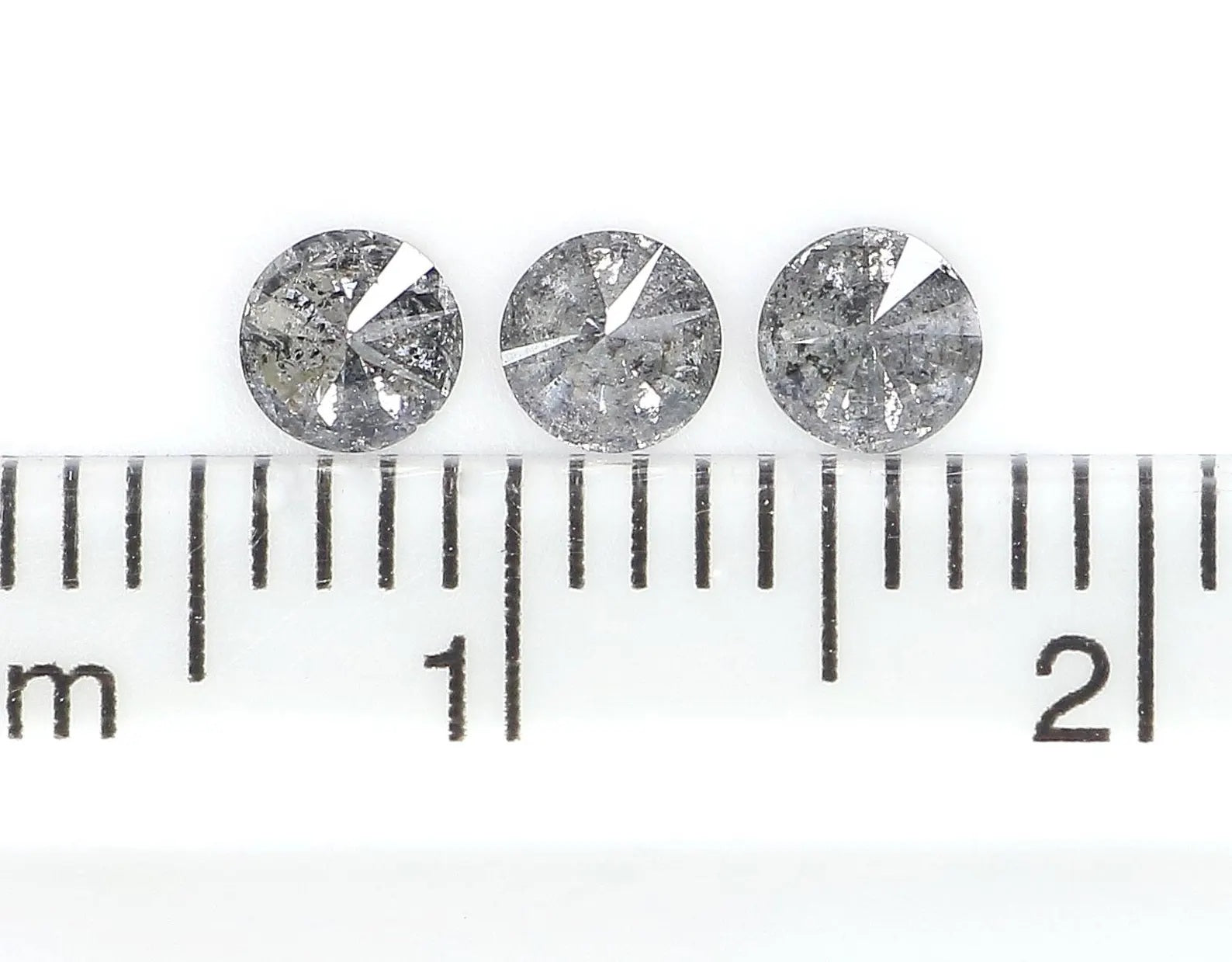 0.52 CT Natural Loose Round Shape Diamond Salt And Pepper Round Diamond 3.50 MM Natural Black Gray Color Round Brilliant Cut Diamond NQ1475