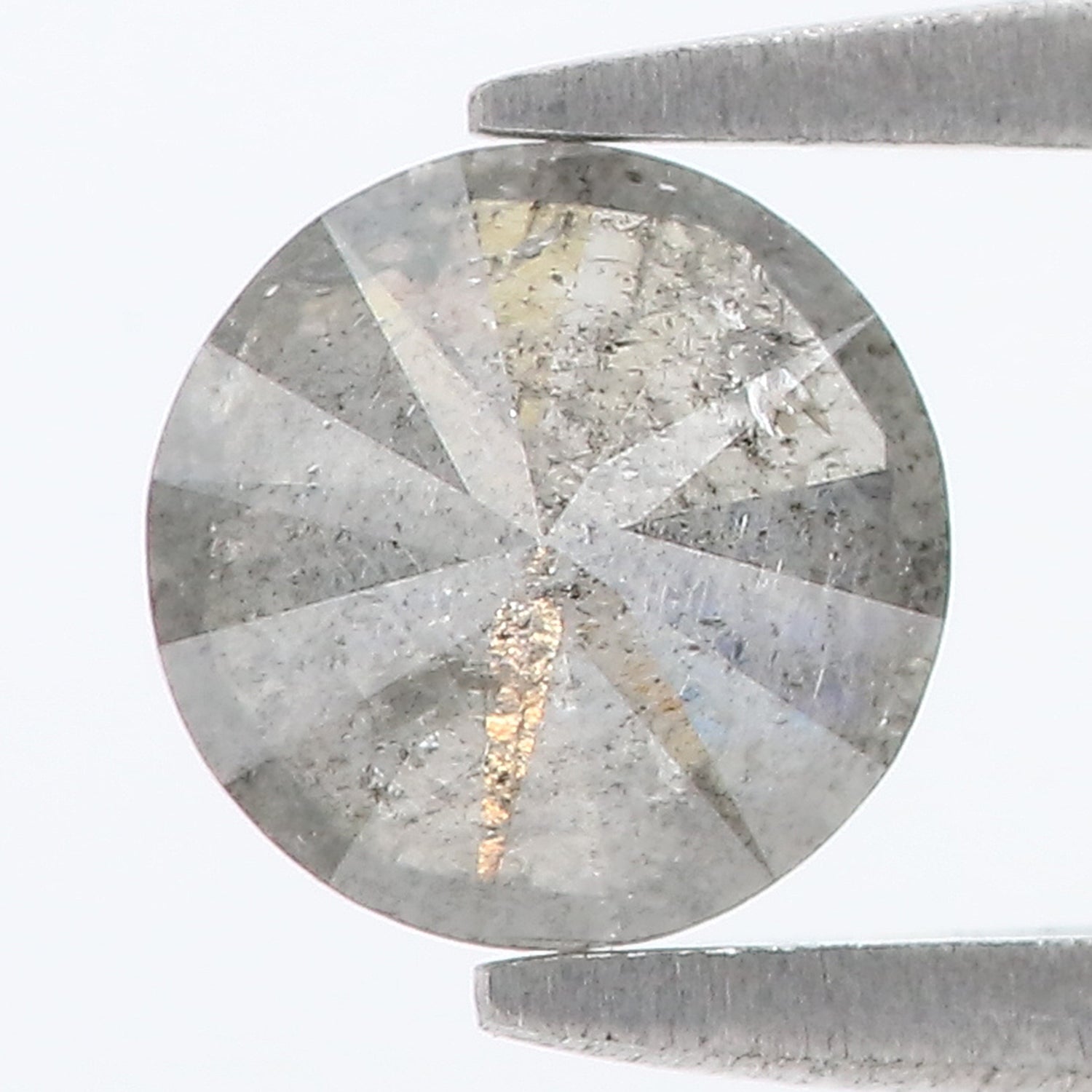 0.92 CT Natural Loose Round Shape Diamond Salt And Pepper Round Cut Diamond 6.20 MM Natural Loose Diamond Round Brilliant Cut Diamond LQ1201