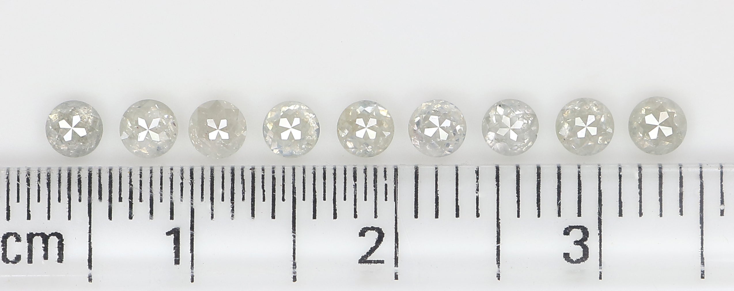 1.14 CT Natural Loose Round Rose Cut Diamond Grey Color Round Shape Diamond 2.80 MM Natural Loose Grey Color Round Rose Cut Diamond LQ3187