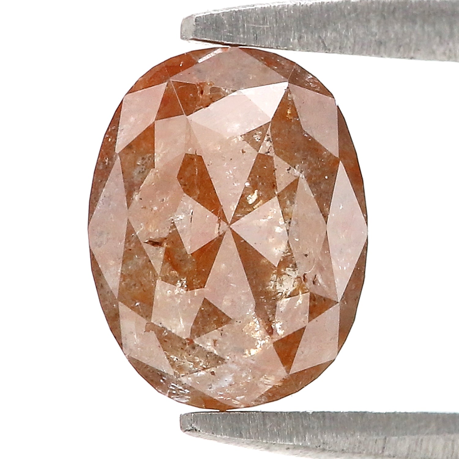 1.16 CT Natural Loose Oval Shape Diamond Brown Color Oval Cut Diamond 7.40 MM Natural Loose Diamond Brown Color Oval Rose Cut Diamond N2669
