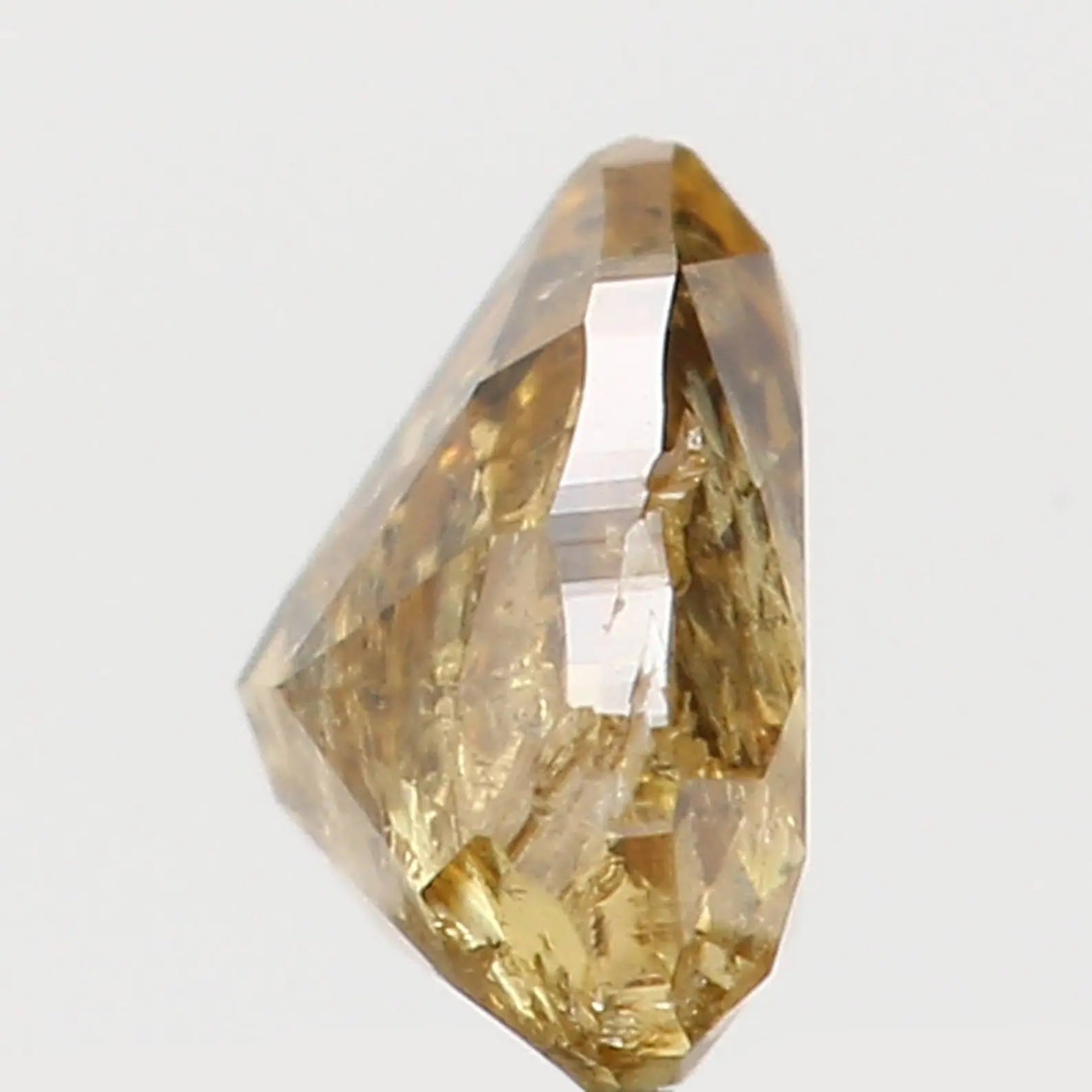 0.19 Ct Natural Loose Heart Shape Diamond Yellow Green Color Heart Diamond 3.70 MM Natural Loose Diamond Heart Brilliant Cut Diamond N7306