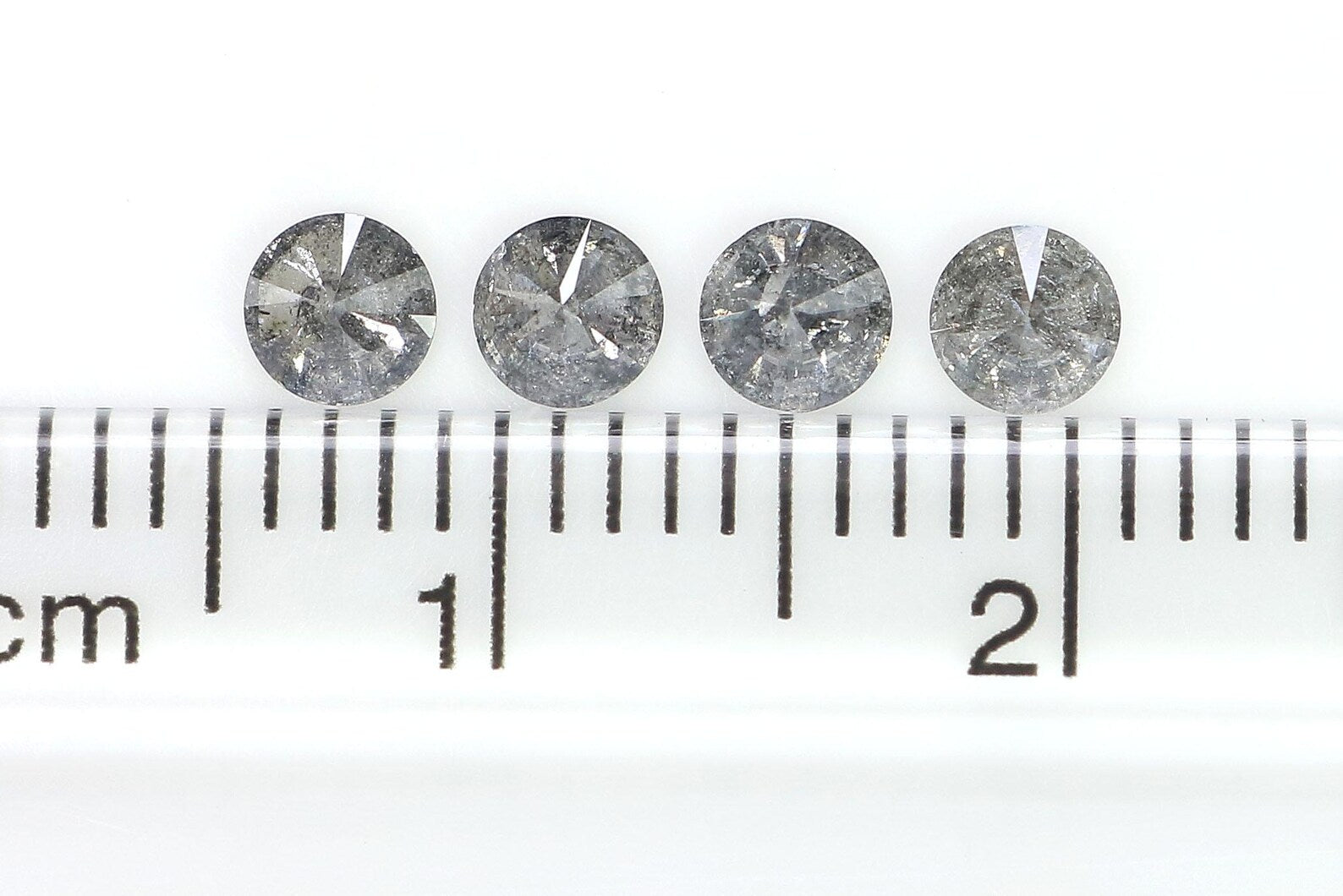 0.60 CT Natural Loose Round Shape Diamond Salt And Pepper Round Diamond 3.40 MM Natural Black Gray Color Round Brilliant Cut Diamond NQ1612