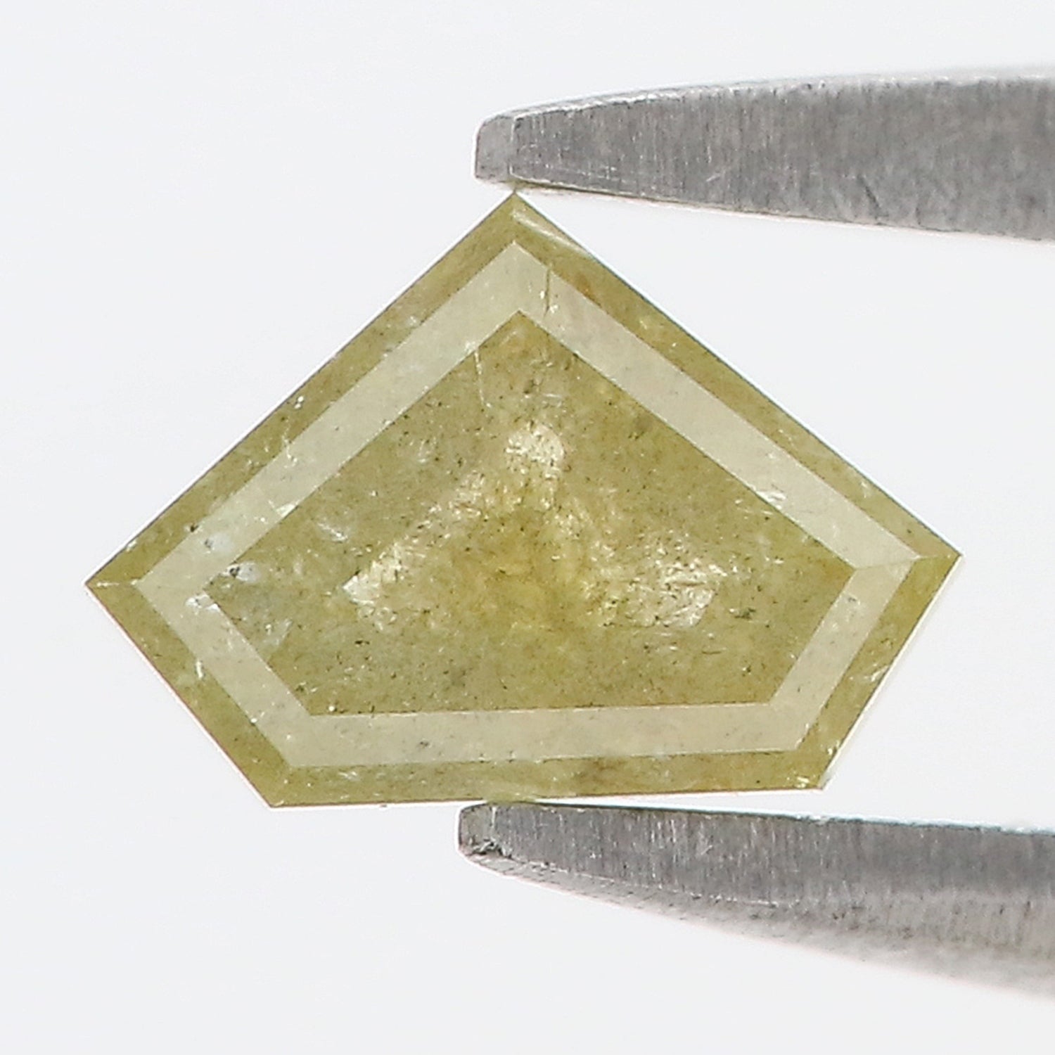 0.57 CT Natural Loose Shield Shape Diamond Yellow Color Shield Cut Diamond 4.50 MM Natural Loose Yellow Color Shield Rose Cut Diamond LQ1963