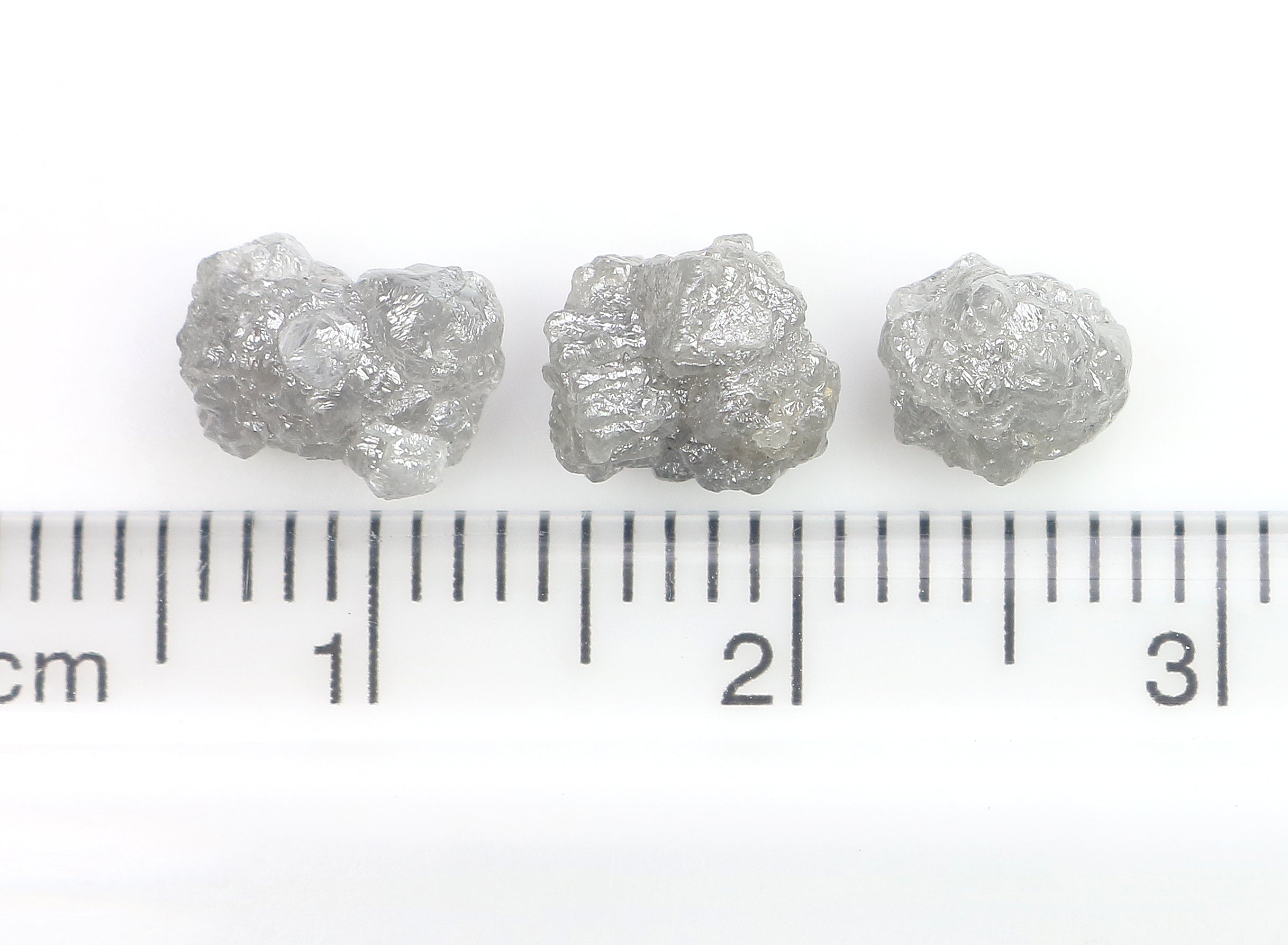 4.11 CT Natural Loose Rough Shape Diamond Grey Color Rough Uncut Diamond 7.70 MM Natural Grey Diamond Rough Irregular Cut Diamond LQ3361