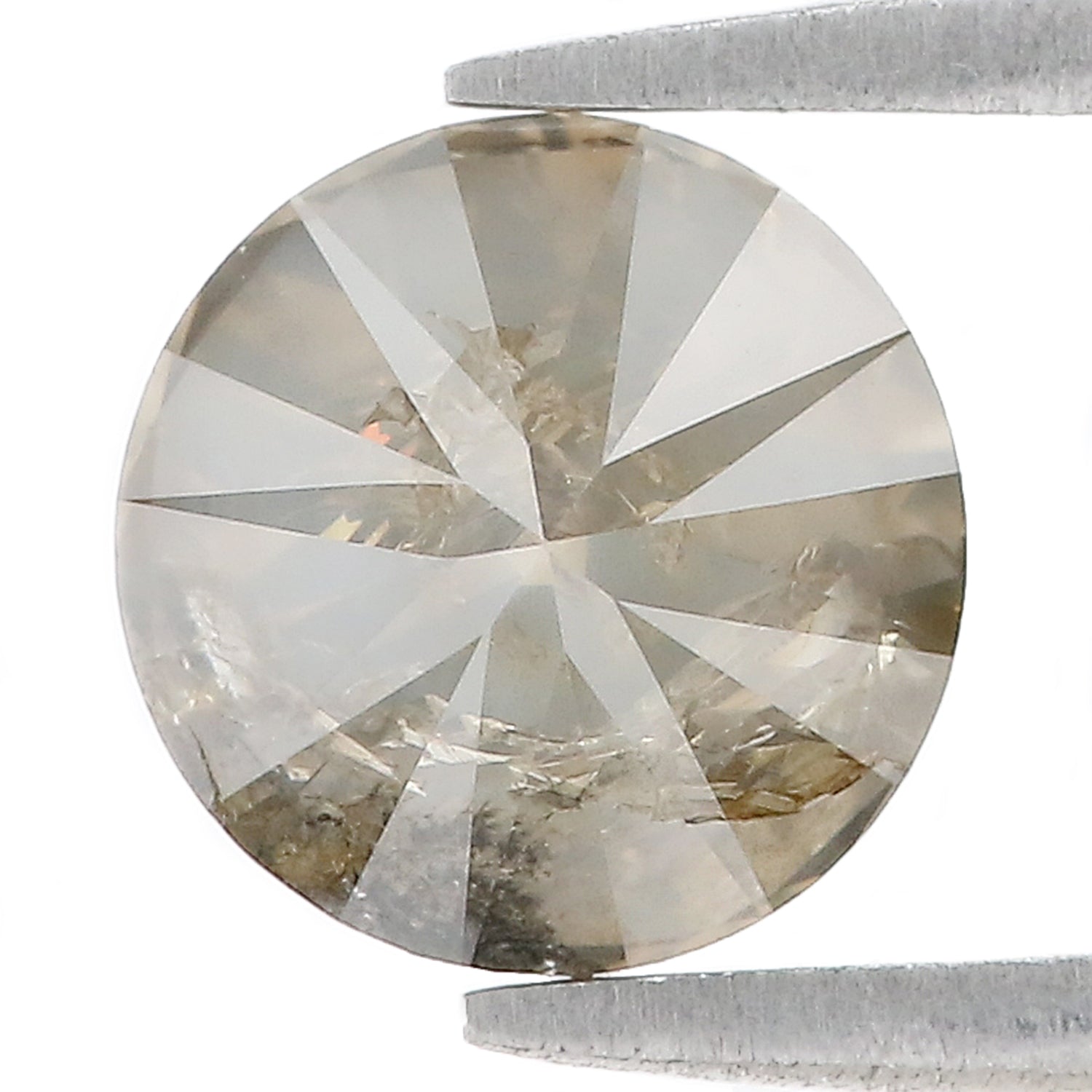 2.84 Ct Natural Loose Round Shape Diamond Black Round Cut Diamond 8.15 MM Natural Loose Diamond Brown Round Brilliant Cut Diamond QL8876