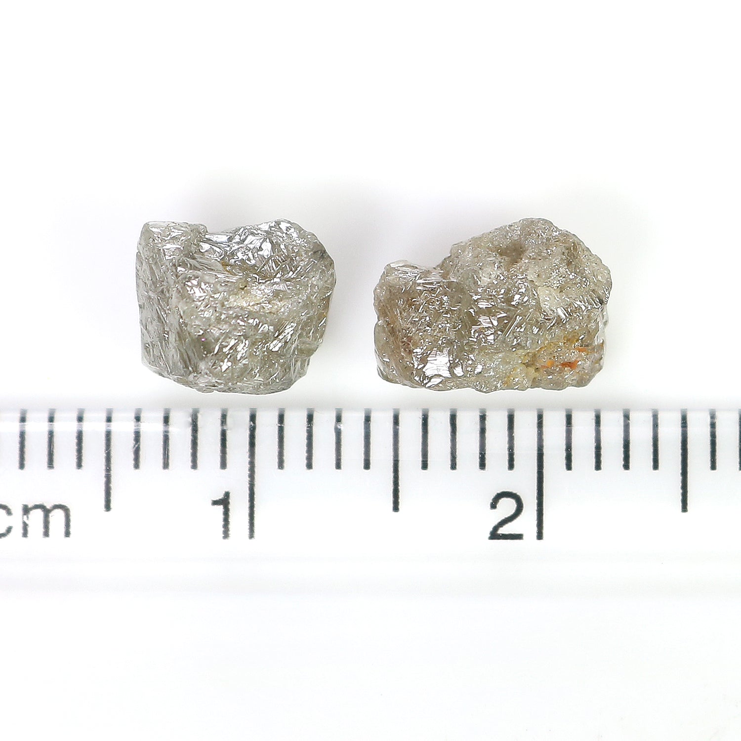 3.86 CT Natural Loose Rough Shape Diamond Brown Color Rough Uncut Diamond 8.65 MM Natural Grey Color Rough Irregular Cut Diamond LQ3366