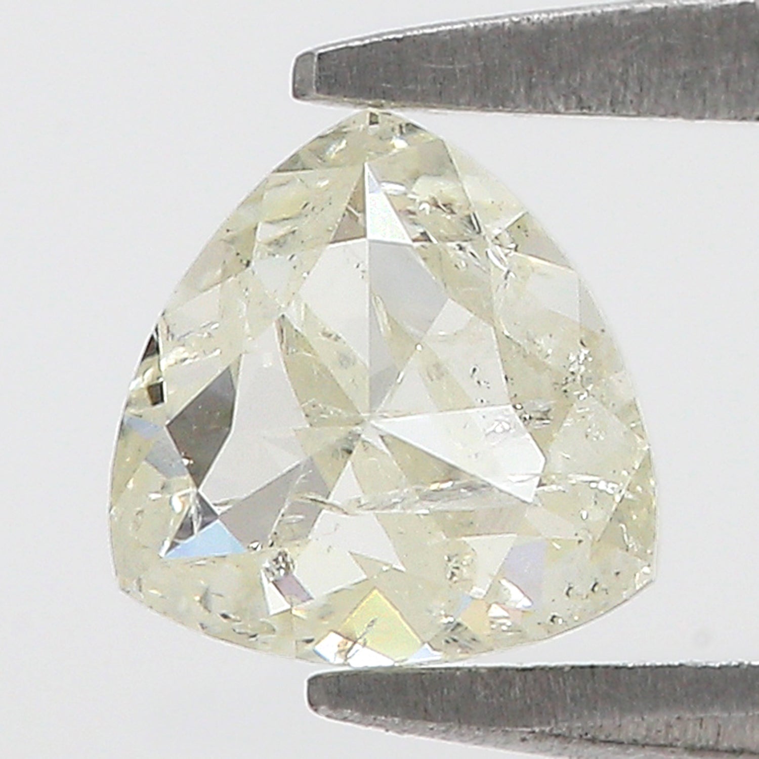1.02 CT Natural Loose Triangle Shape Diamond Yellow Color Triangle Cut Diamond 5.85 MM Natural Yellow Color Triangle Rose Cut Diamond L3510