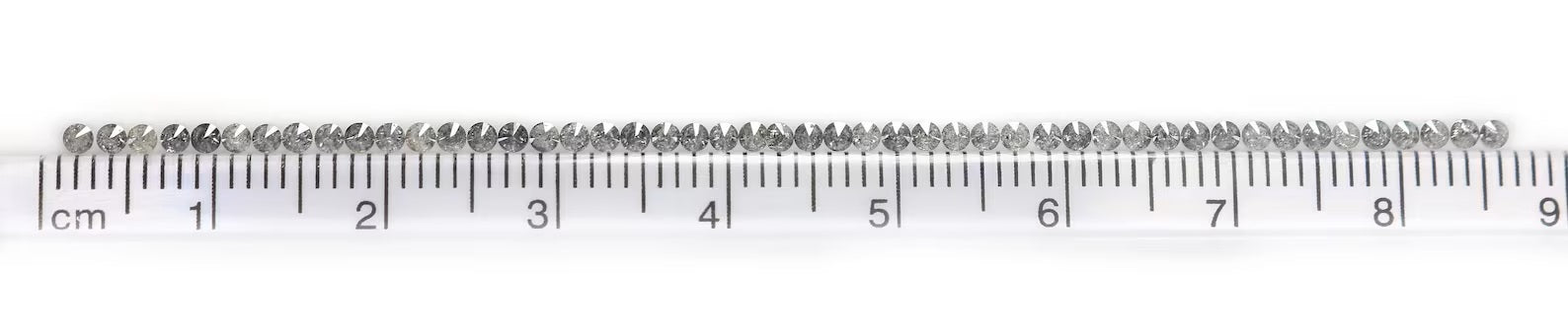 1.15 CT Natural Loose Round Shape Diamond Salt And Pepper Round Diamond 1.70 MM Natural Black Grey Color Round Brilliant Cut Diamond NQ706