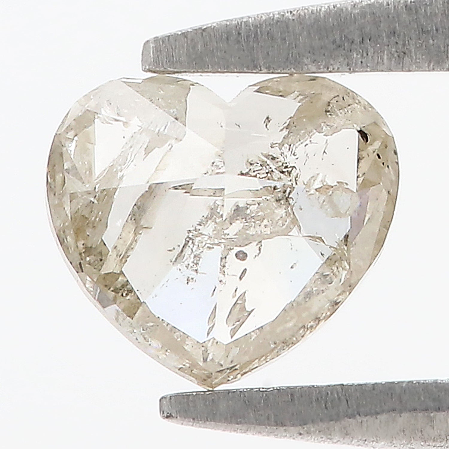 0.60 CT Natural Loose Heart Shape Diamond Yellow Color Heart Cut Diamond 5.10 MM Natural Loose Grey Color Heart Brilliant Cut Diamond LQ7409