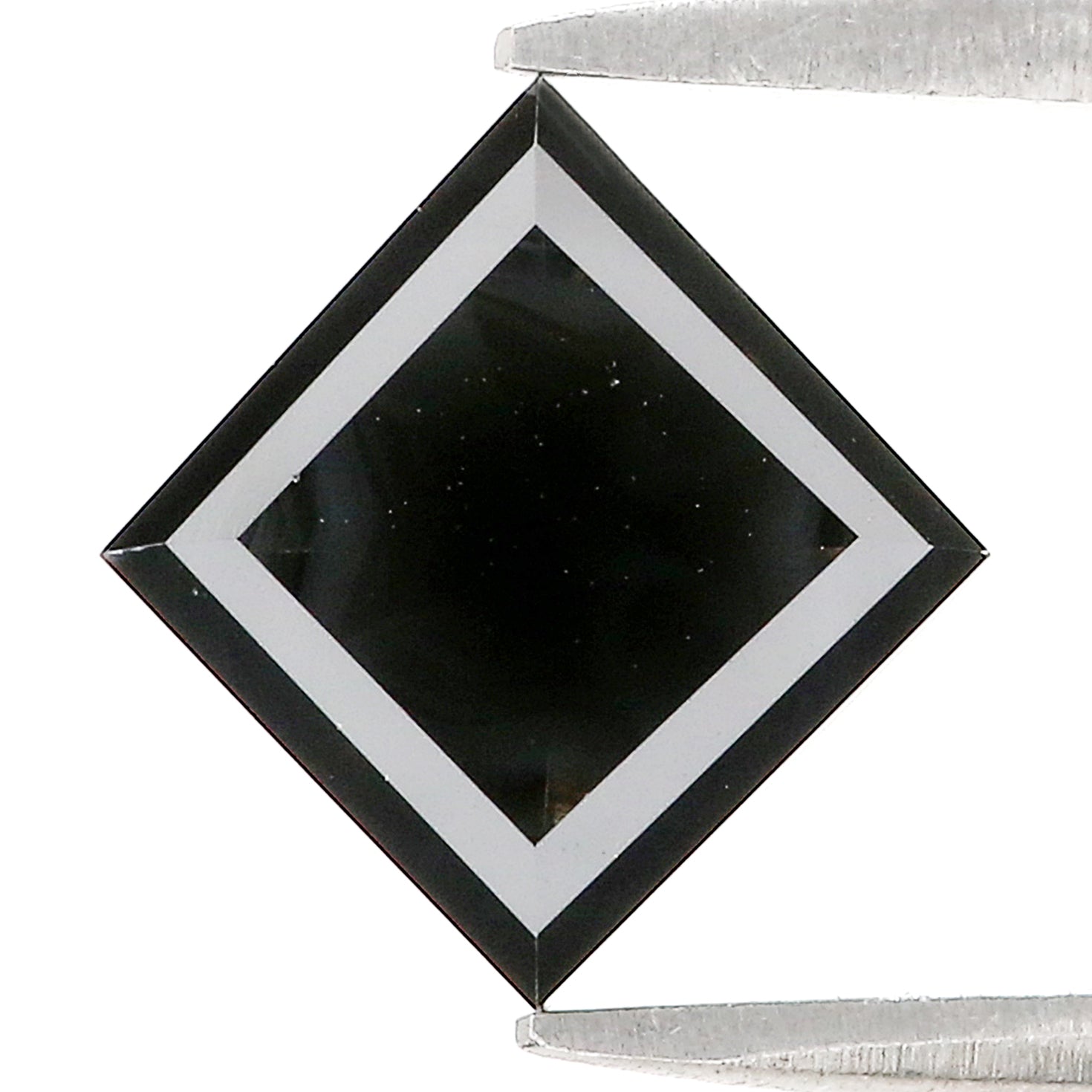 3.07 Ct IGI CERTIFIED Natural Loose Princess Cut Diamond Fancy Black Color Diamond 7.50 MM Natural Loose Diamond Kite Shape Diamond QL8662