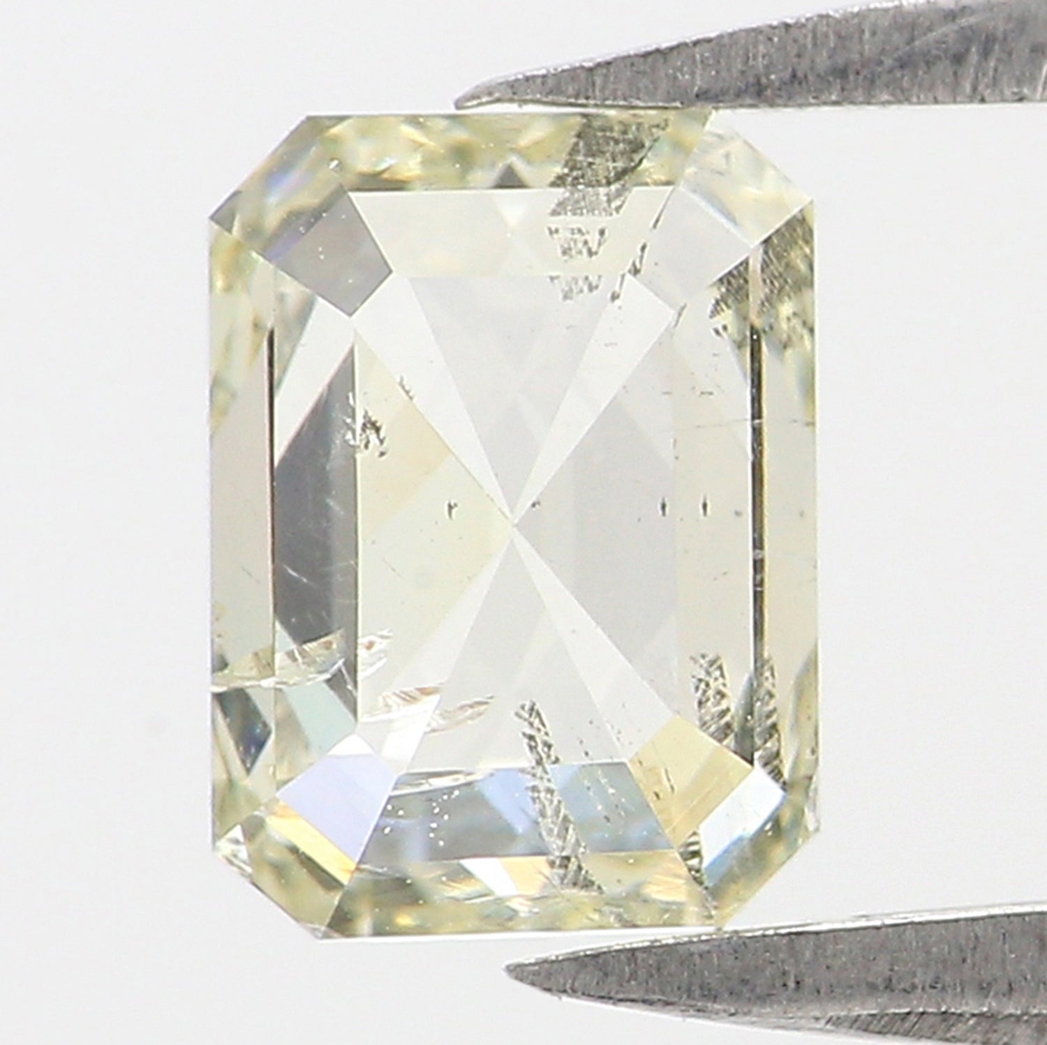 1.16 CT Natural Loose Emerald Shape Diamond White - J Color Emerald Cut Diamond 6.65 MM Natural Loose Emerald Shape Rose Cut Diamond KDL2661