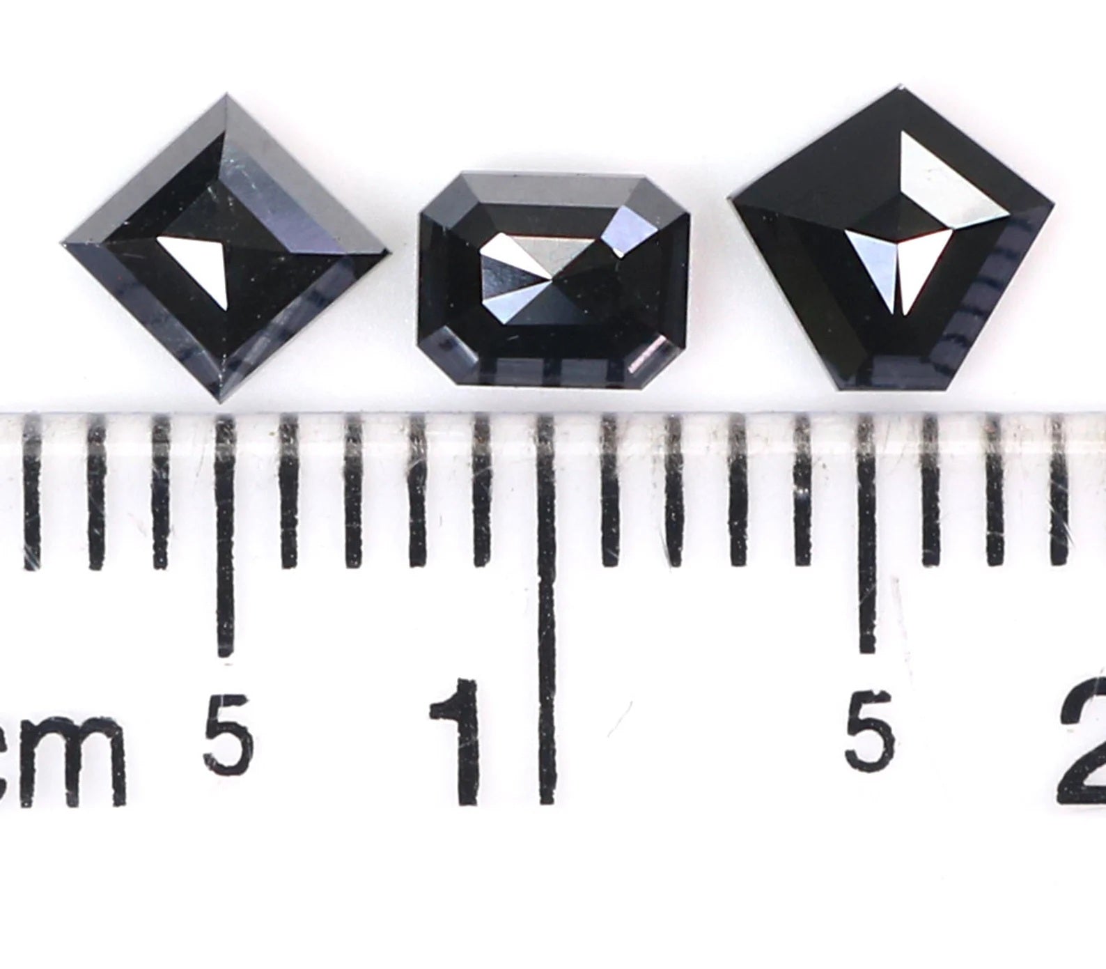 1.01 CT Natural Loose Mix Shape Diamond Black Color Mix Shape Cut Diamond 4.25 MM Natural Loose Black Color Mix Shape Rose Cut Diamond N621
