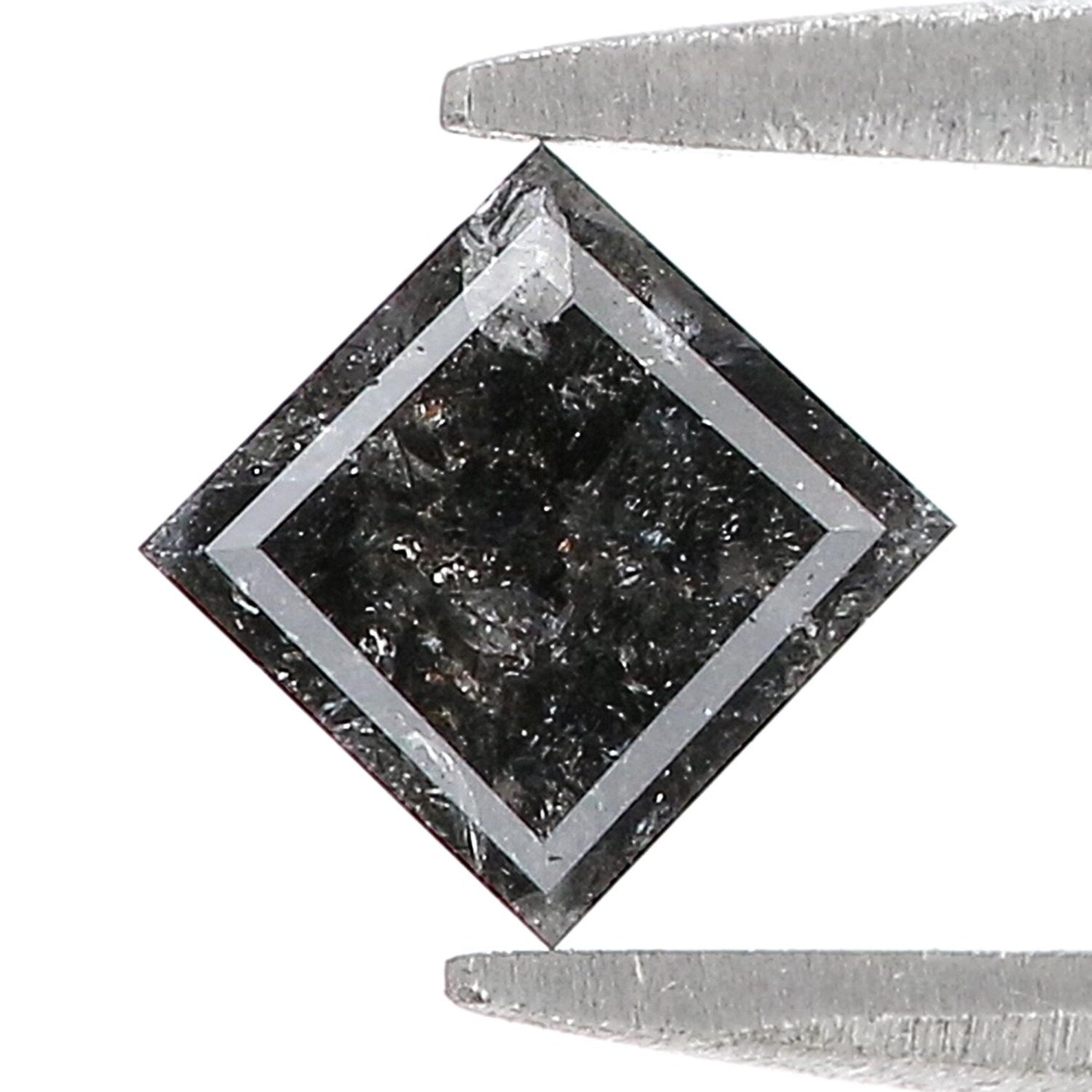 0.65 CT Natural Loose Kite Shape Diamond Black Color Kite Cut Diamond 6.75 MM Natural Loose Diamond Kite Shape Rose Cut Diamond QN808