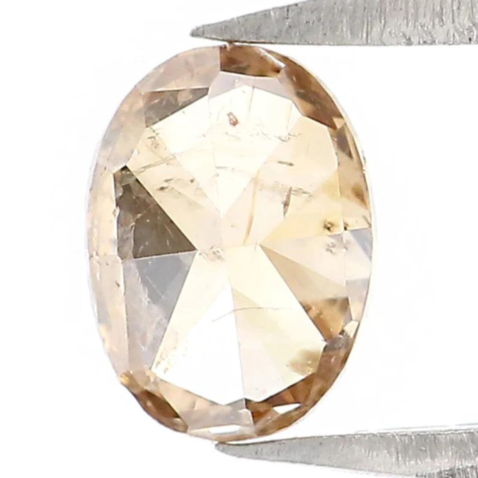 0.53 CT Natural Loose Oval Shape Diamond Brown Color Oval Cut Diamond 5.80 MM Natural Loose Brown Color Oval Brilliant Cut Diamond NQ9653