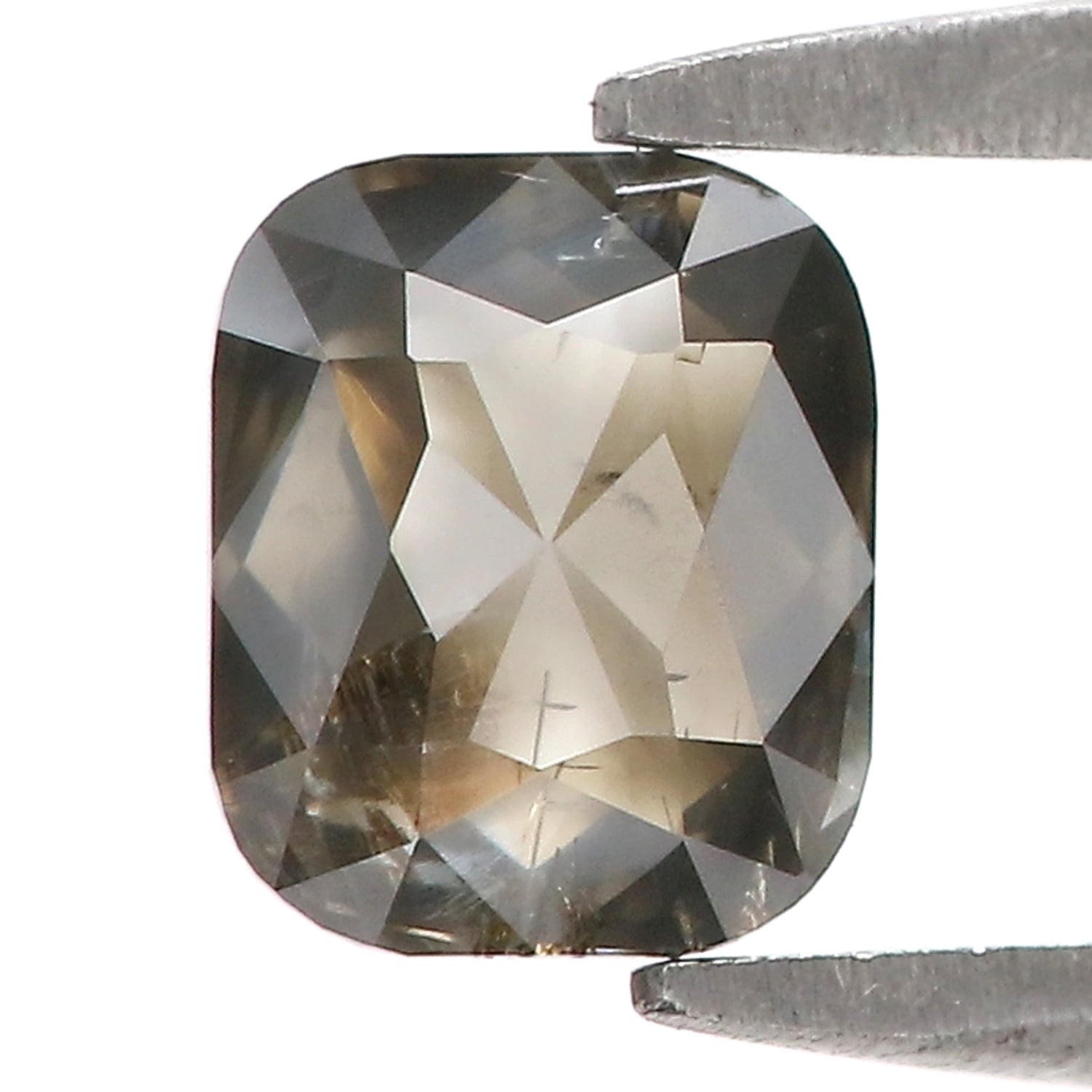 0.85 Ct Natural Loose Cushion Cut Diamond Brown Cushion Diamond 6.20 MM Natural Loose Diamond Brown Color Cushion Rose Cut Diamond QL390