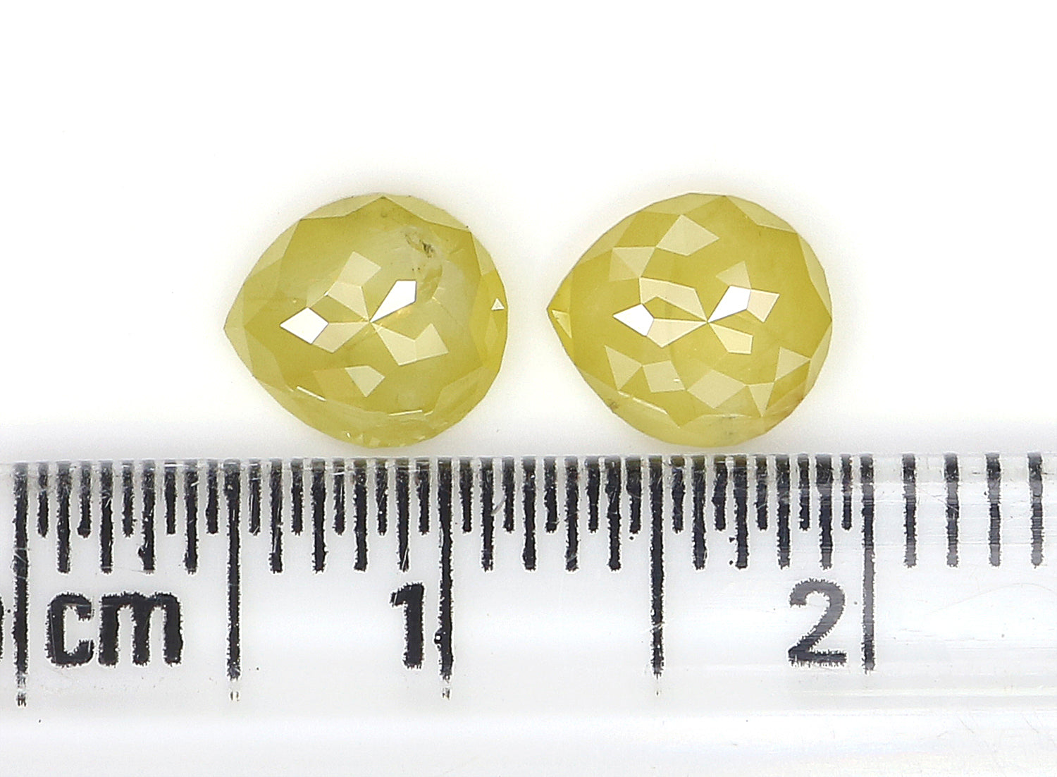 1.54 CT Natural Loose Pear Shape Pair Diamond Yellow Color Diamond 6.75 MM Natural Loose Diamond Pear Cut Diamond Pear Pair Diamond KQ2723