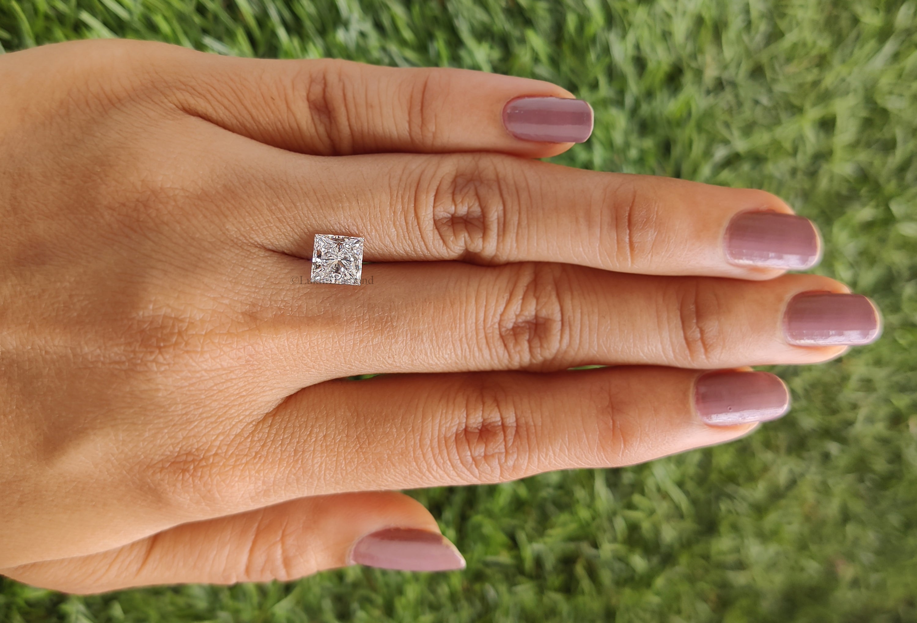 IGI Certified 1 Ct, 1.5 Ct, 2 Ct, 2.5 Ct, 3 Ct Princess Brilliant Cut E/F Color VS Clarity Lab Grown Diamond Lab Created Loose Diamond Q159