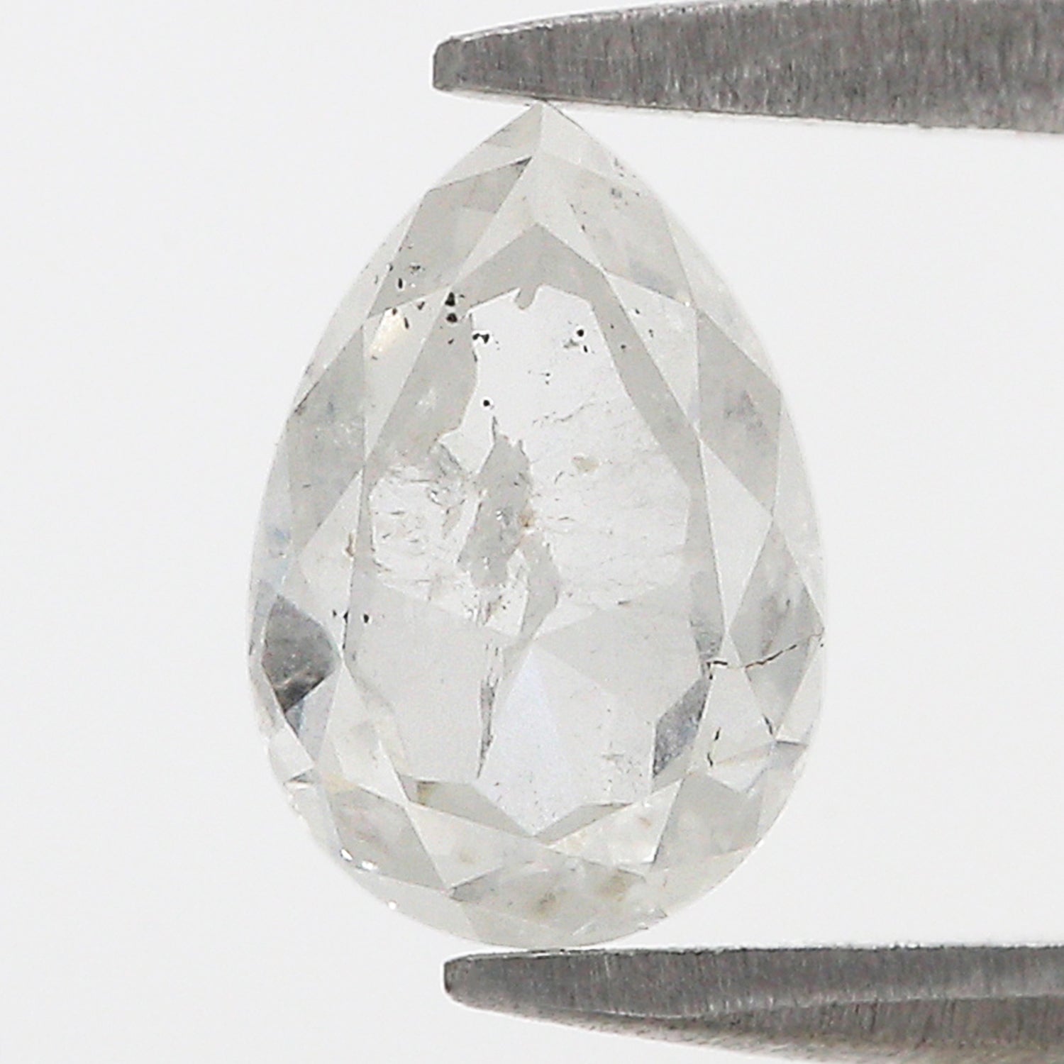 1.24 CT Natural Loose Pear Shape Diamond White - G Color Pear Cut Diamond 8.30 MM Natural Loose White Diamond Pear Rose Cut Diamond L3536