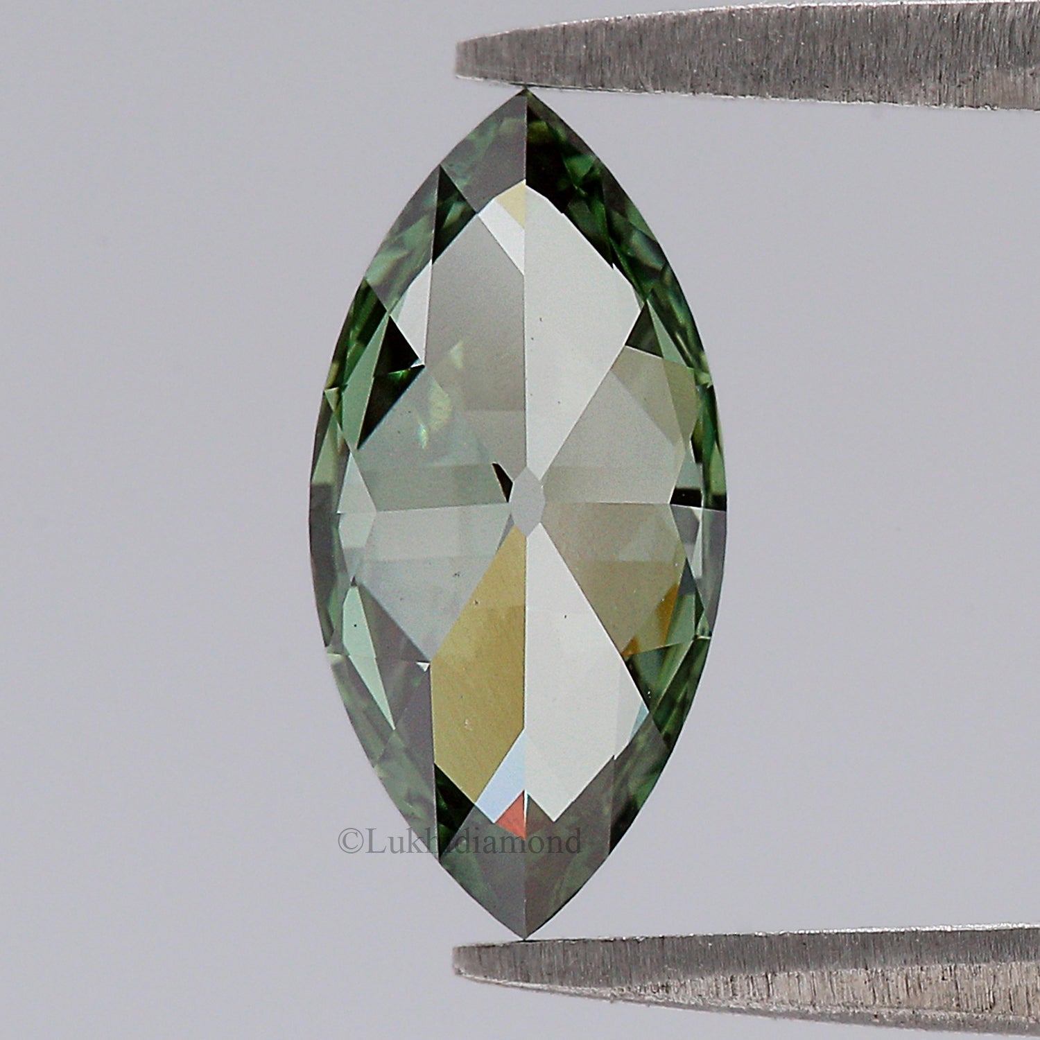 1.25 CT IGI Certified Marquise Brilliant Cut Diamond Fancy Vivid Green Color VS1 Clarity Lab Grown Diamond Lab Created CVD Diamond L3583