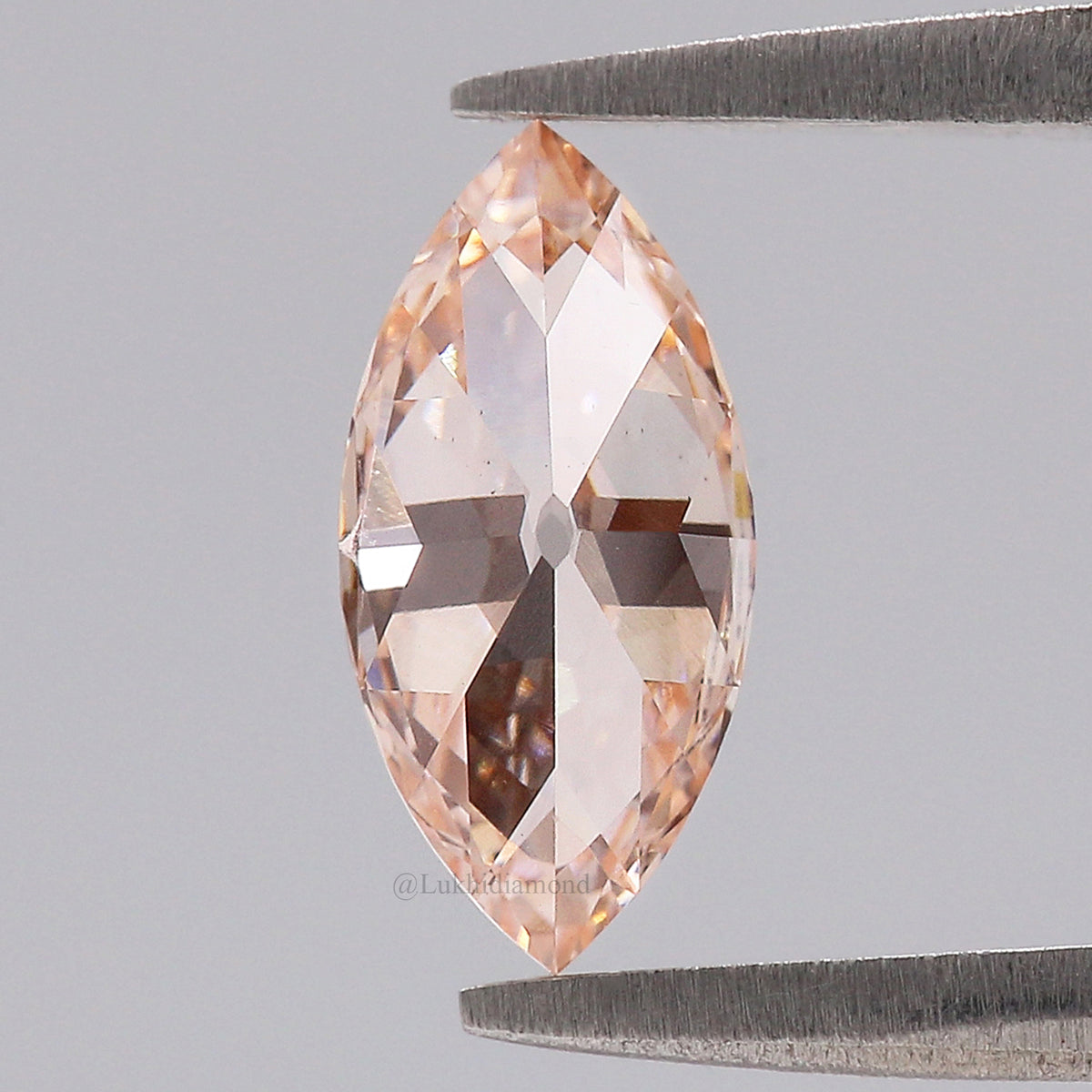 1.05 CT IGI Certified Marquise Old European Cut Diamond Fancy Vivid Pink Color VS1 Clarity Lab Grown Diamond Lab Created Diamond L3664